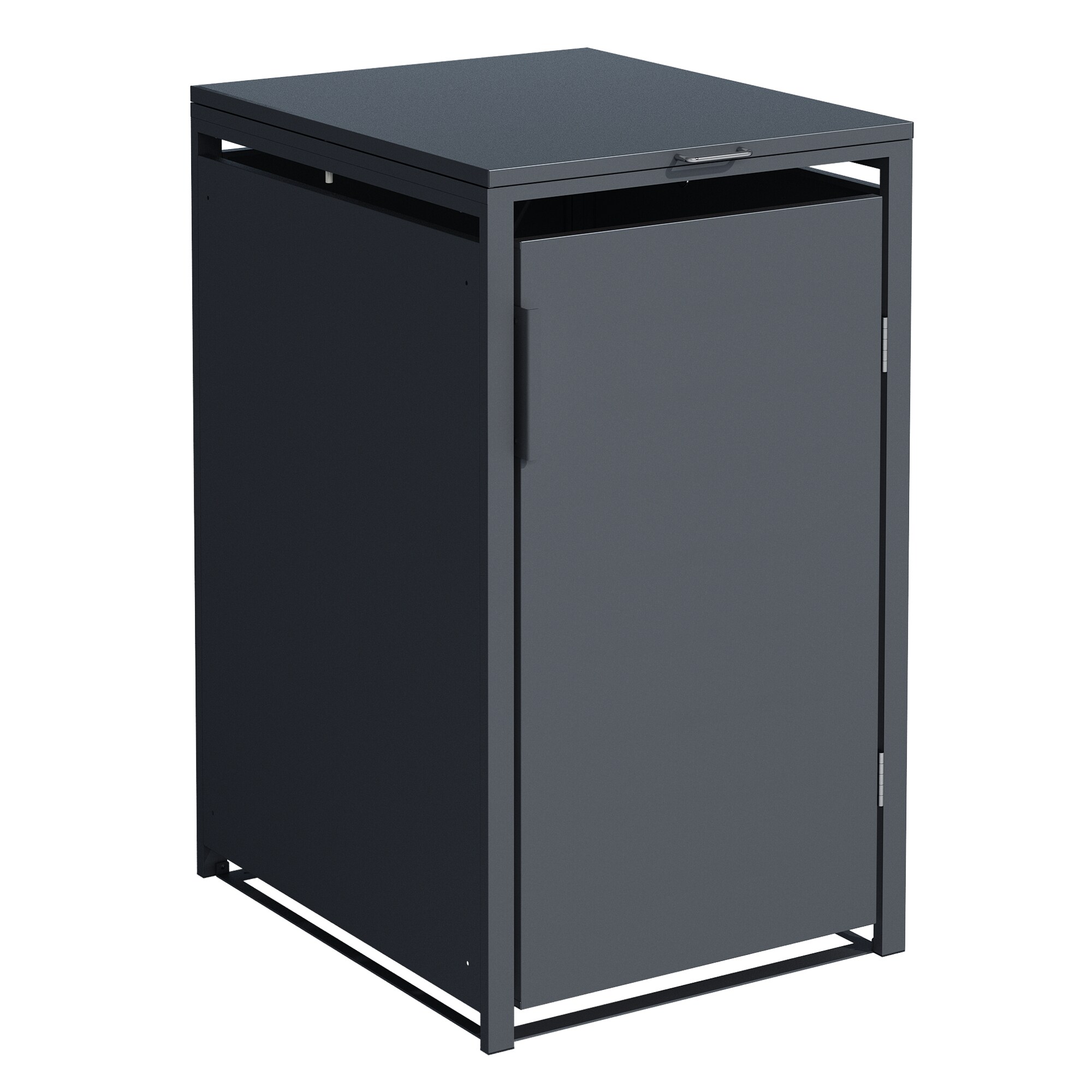 DEGAMO M&uuml;lltonnenbox M&Uuml;NCHEN 68x80x116cm f&uuml;r Tonnen 120 und 240 Liter, Stahl anthrazit - Bild 1