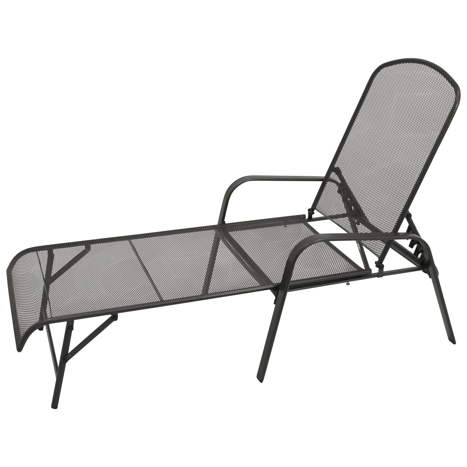 DEGAMO Gartenliege CLASSIC, Streckmetall anthrazit - Bild 1