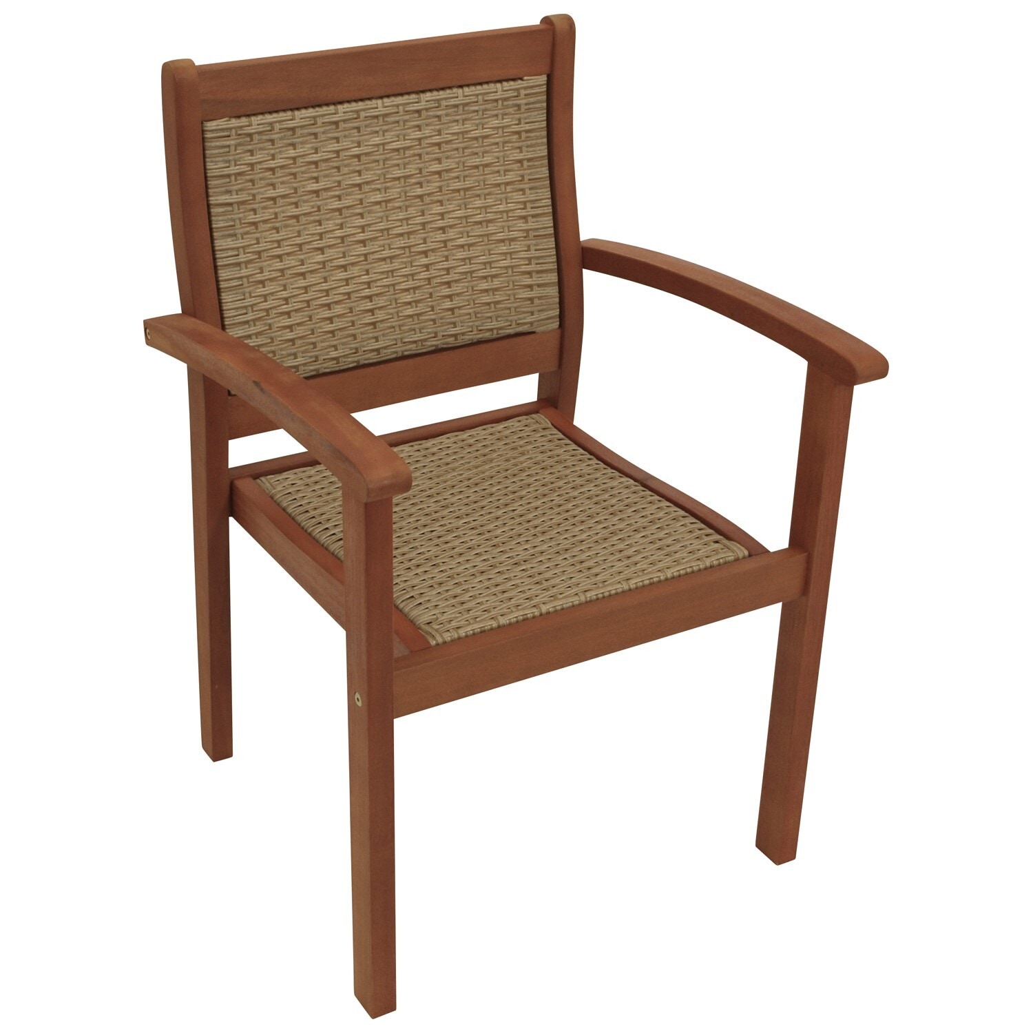 DEGAMO Stapelsessel VARADERO, Eukalyptus ge&ouml;lt + Polyrattan natur, FSC&reg;-zertifiziert - Bild 1