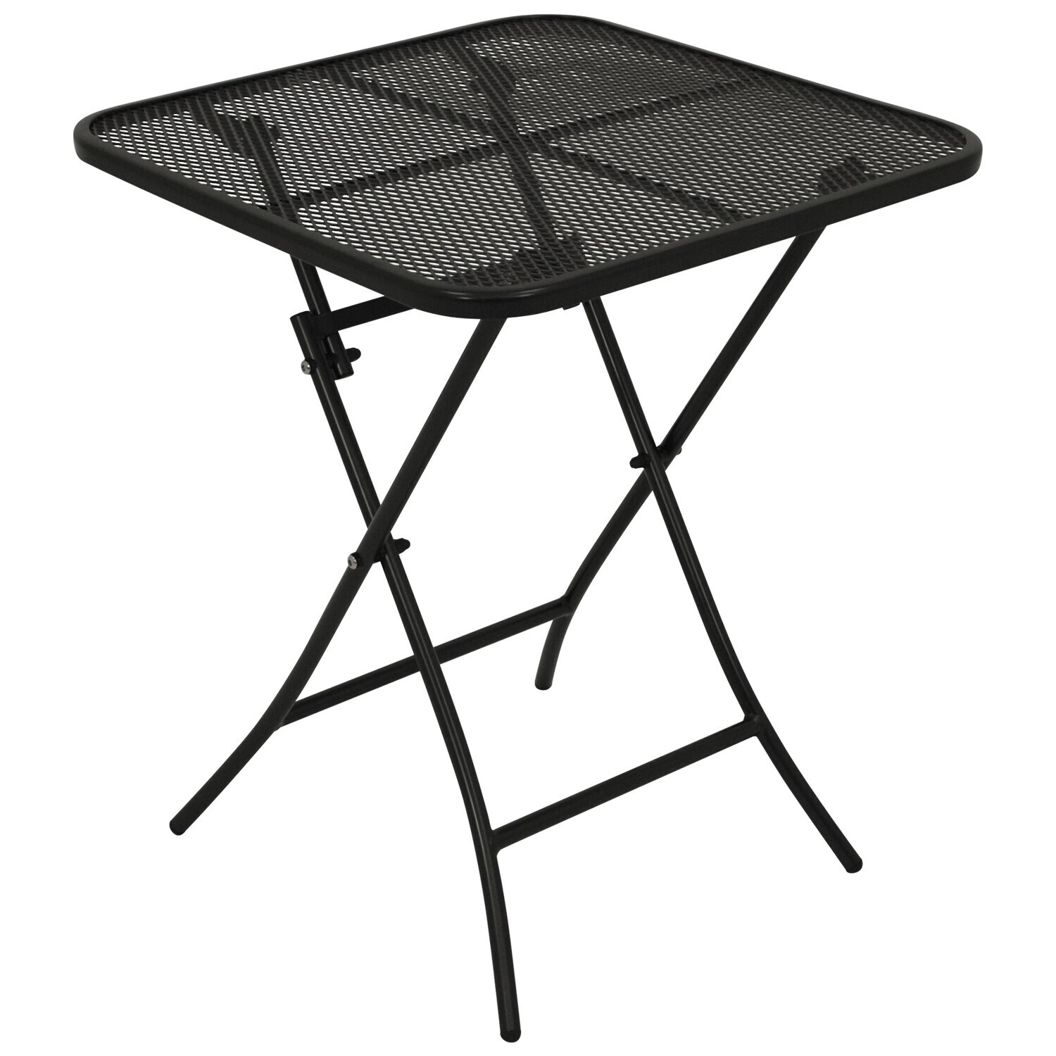 DEGAMO Klapptisch RIVO 60x60cm, Streckmetall eisengrau - Bild 1