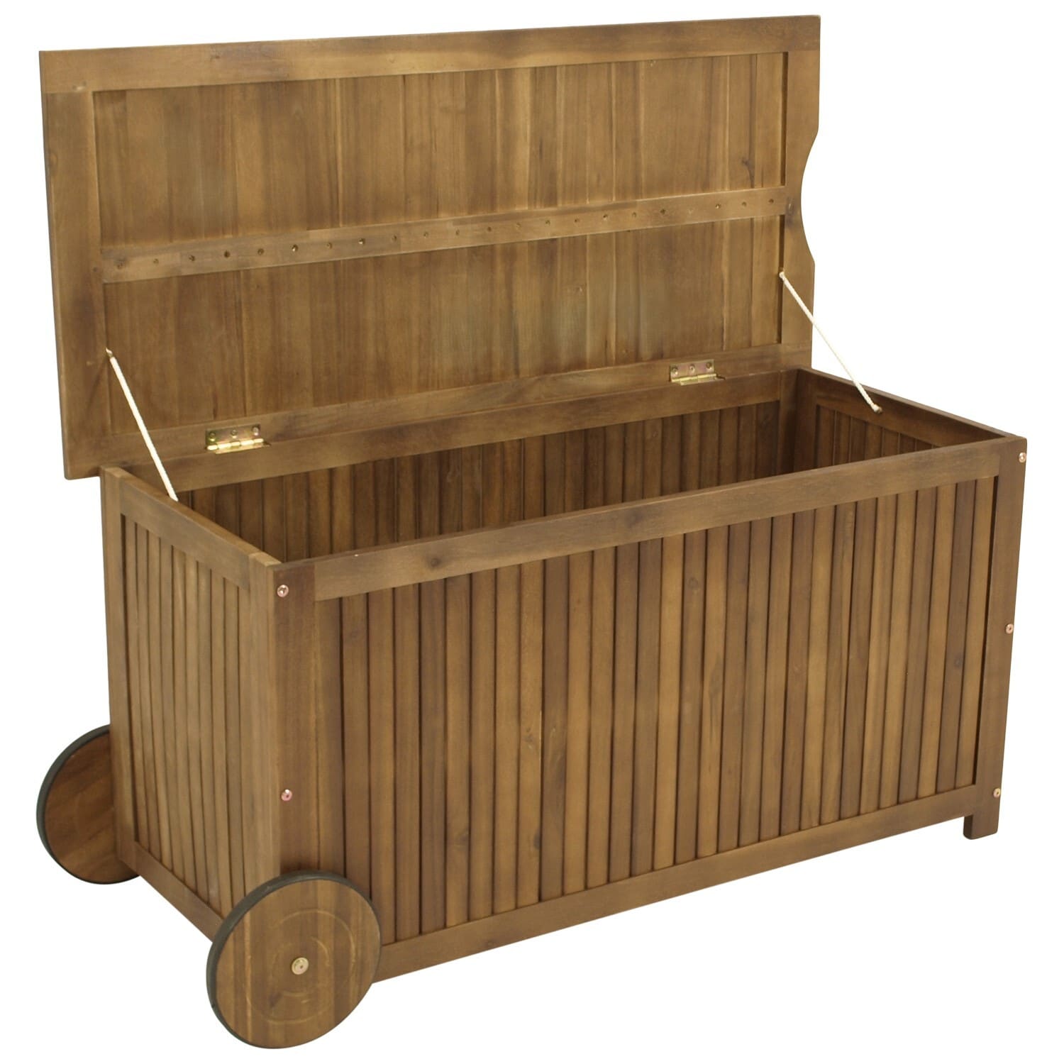 DEGAMO Auflagenbox NAVARRA mit Rollen, Akazie ge&ouml;lt, FSC-zertifiziert - Bild 1