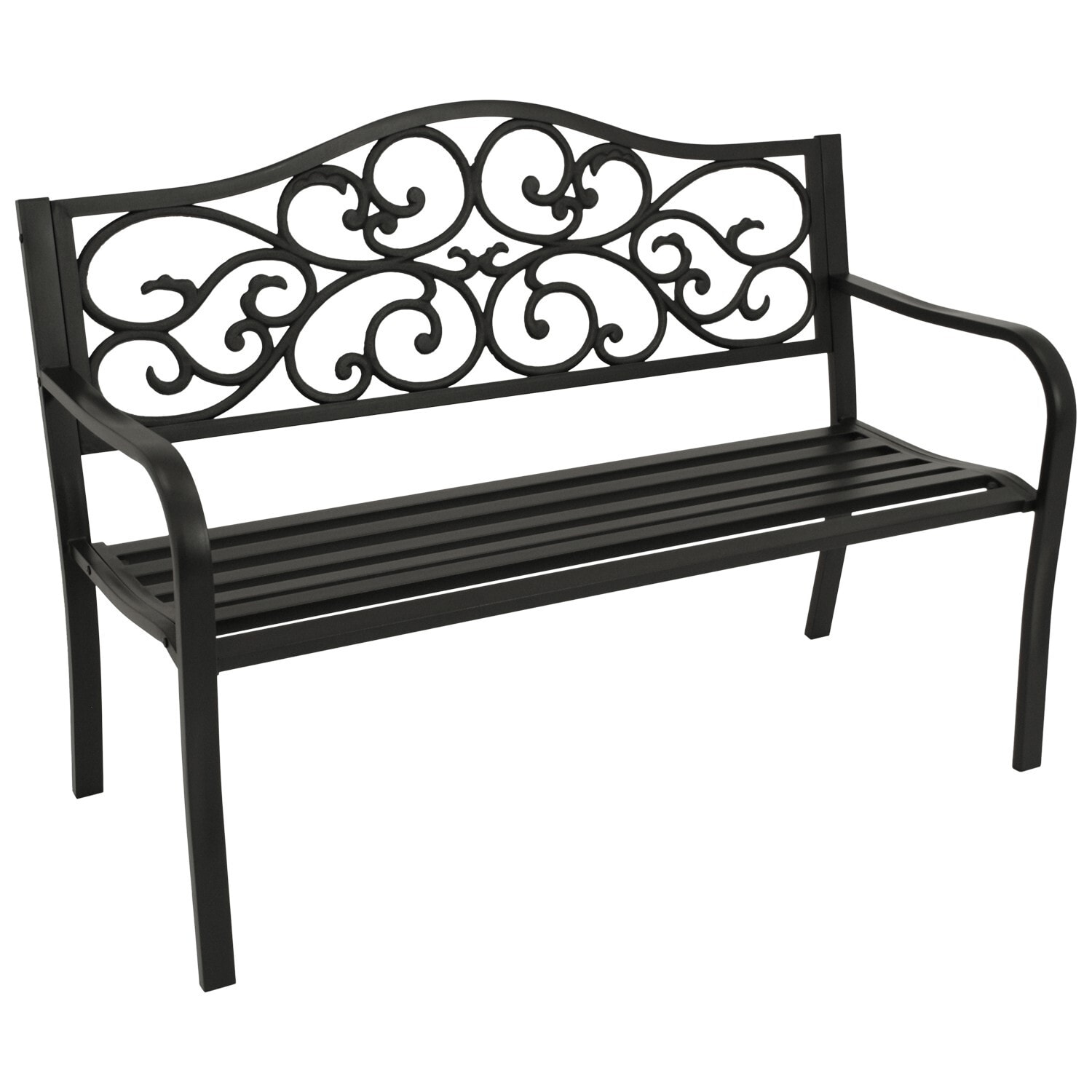 DEGAMO Bank MANCHESTER 2-sitzer, Metall schwarz - Bild 1