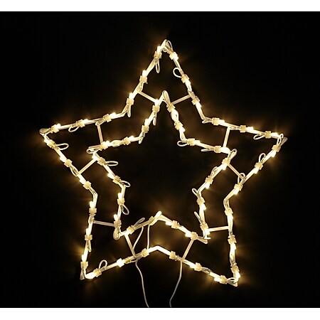 DEGAMO Weihnachtssilhouette Stern mit 50 LED, warmweiss - Bild 1