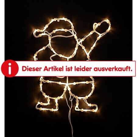 DEGAMO Weihnachtssilhouette Weihnachtsmann mit 50 LED, warmweiss - Bild 1