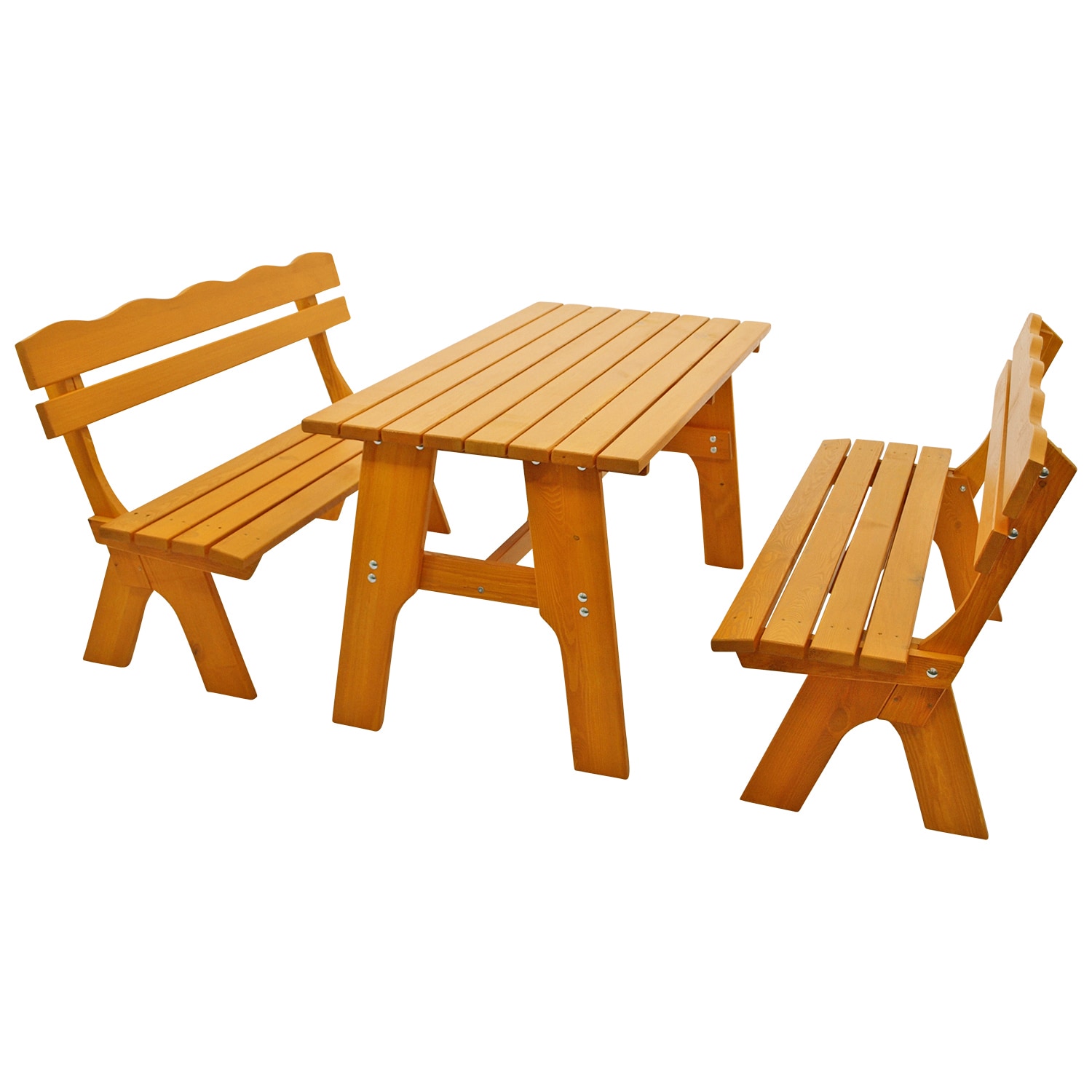 DEGAMO Garnitur FREITAL 3-teilig 150cm, Kiefer - Bild 1