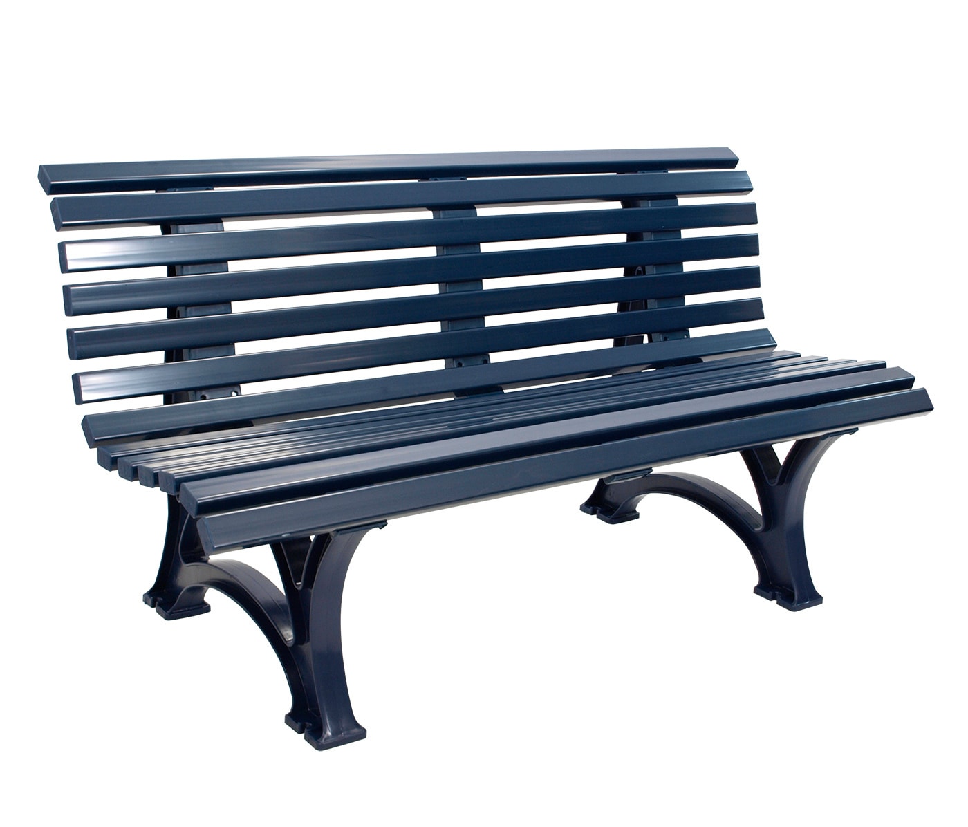 gartenmoebel-einkauf Bank HELGOLAND 3-sitzer, Kunststoff blau - Bild 1