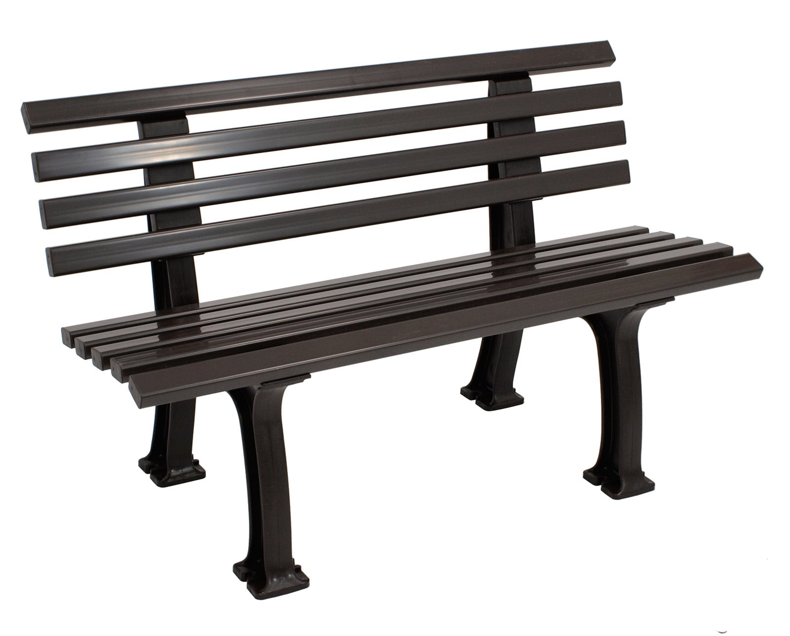 gartenmoebel-einkauf Bank IBIZA 2-sitzer, Kunststoff braun - Bild 1