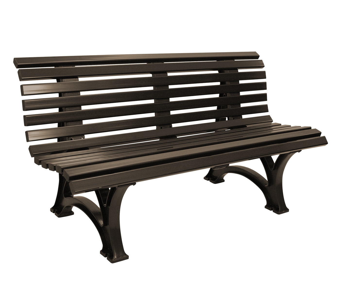 gartenmoebel-einkauf Bank HELGOLAND 3-sitzer, Kunststoff braun - Bild 1