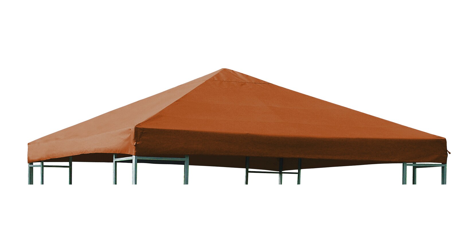DEGAMO Ersatzdach für Metall- und Alupavillon 3×3 Meter terracottafarben, wasserdicht PVC-beschichtet | 04050747243716