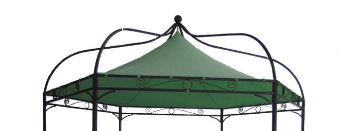 DEGAMO Ersatzdach für Pavillon MODENA, Polyester PVC-beschichtet grün | 04050747621132