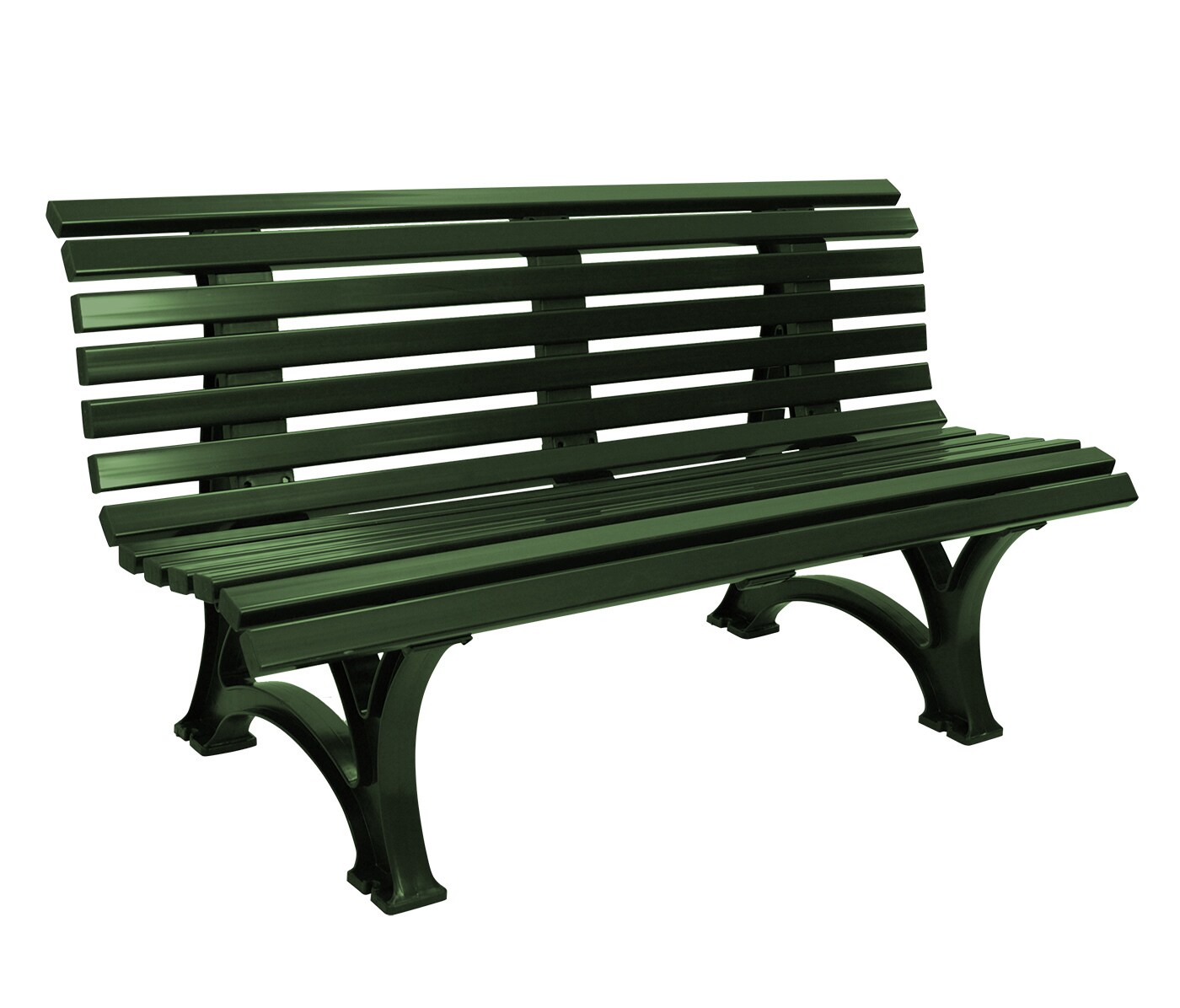 gartenmoebel-einkauf Bank HELGOLAND 3-sitzer, Kunststoff gr&uuml;n - Bild 1