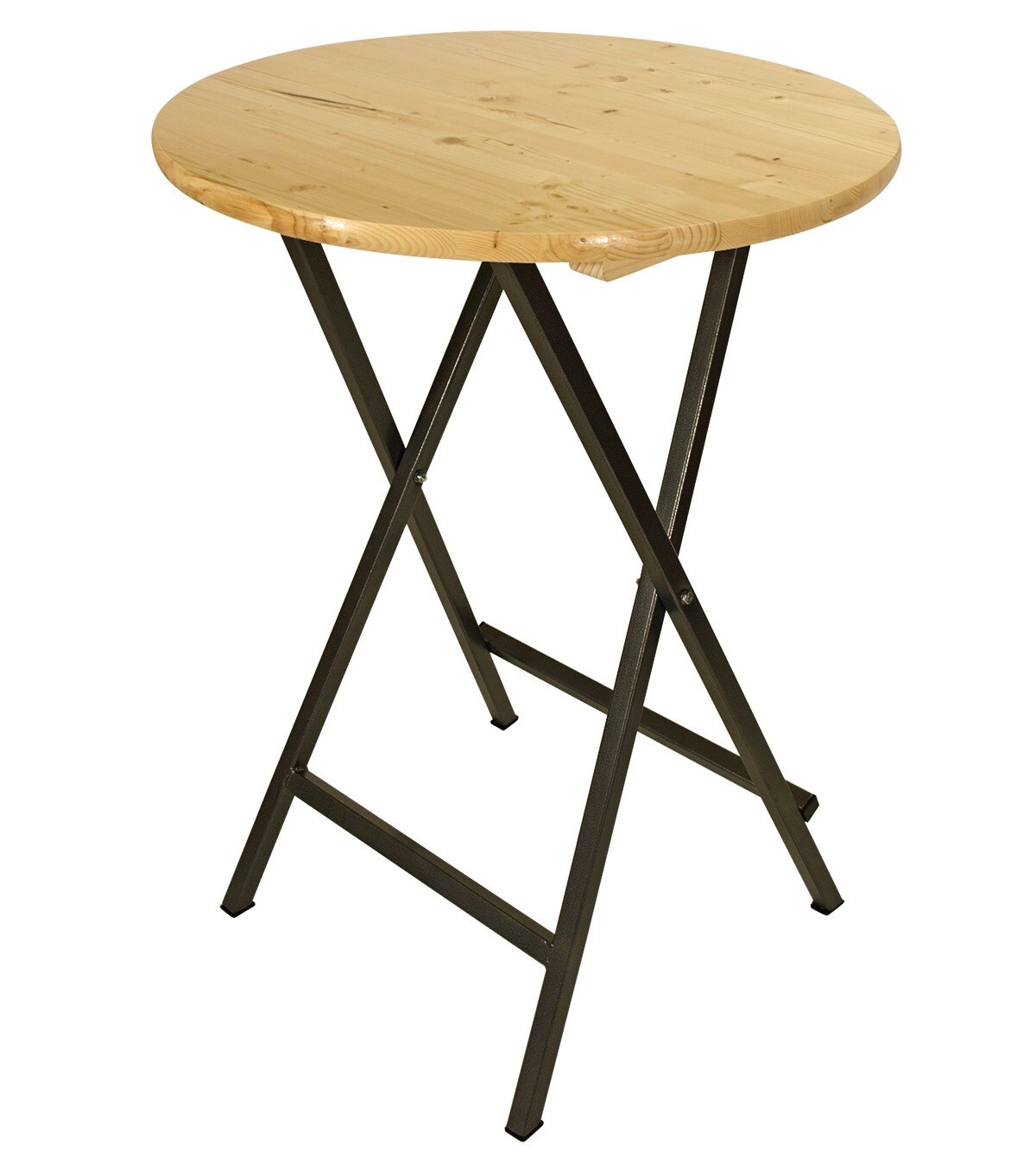 DEGAMO Stehtisch ZÜRICH 78cm klappbar, Metall + Holz lackiert | 04050747014811