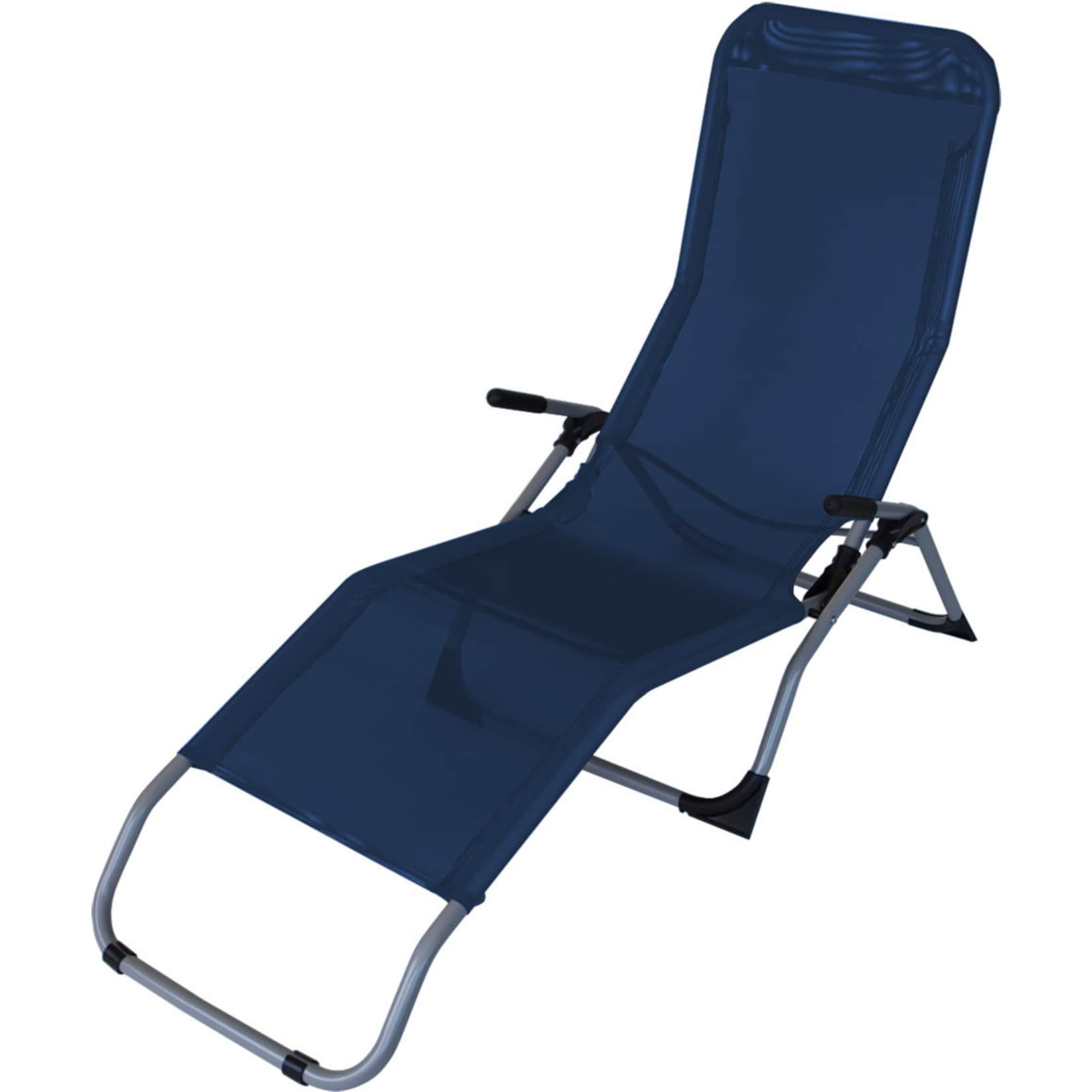 DEGAMO Gesundheitsliege SYLT, Stahl + Kunstgewebe blau, faltbar - Bild 1