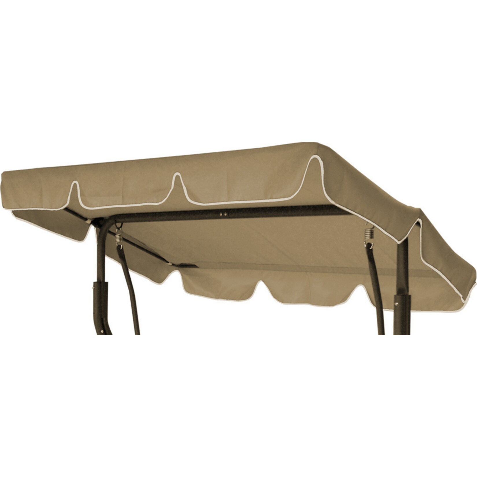 DEGAMO Ersatzdach / Dachplane SUN 184x137cm f&uuml;r Hollywoodschaukel, cremefarben - Bild 1