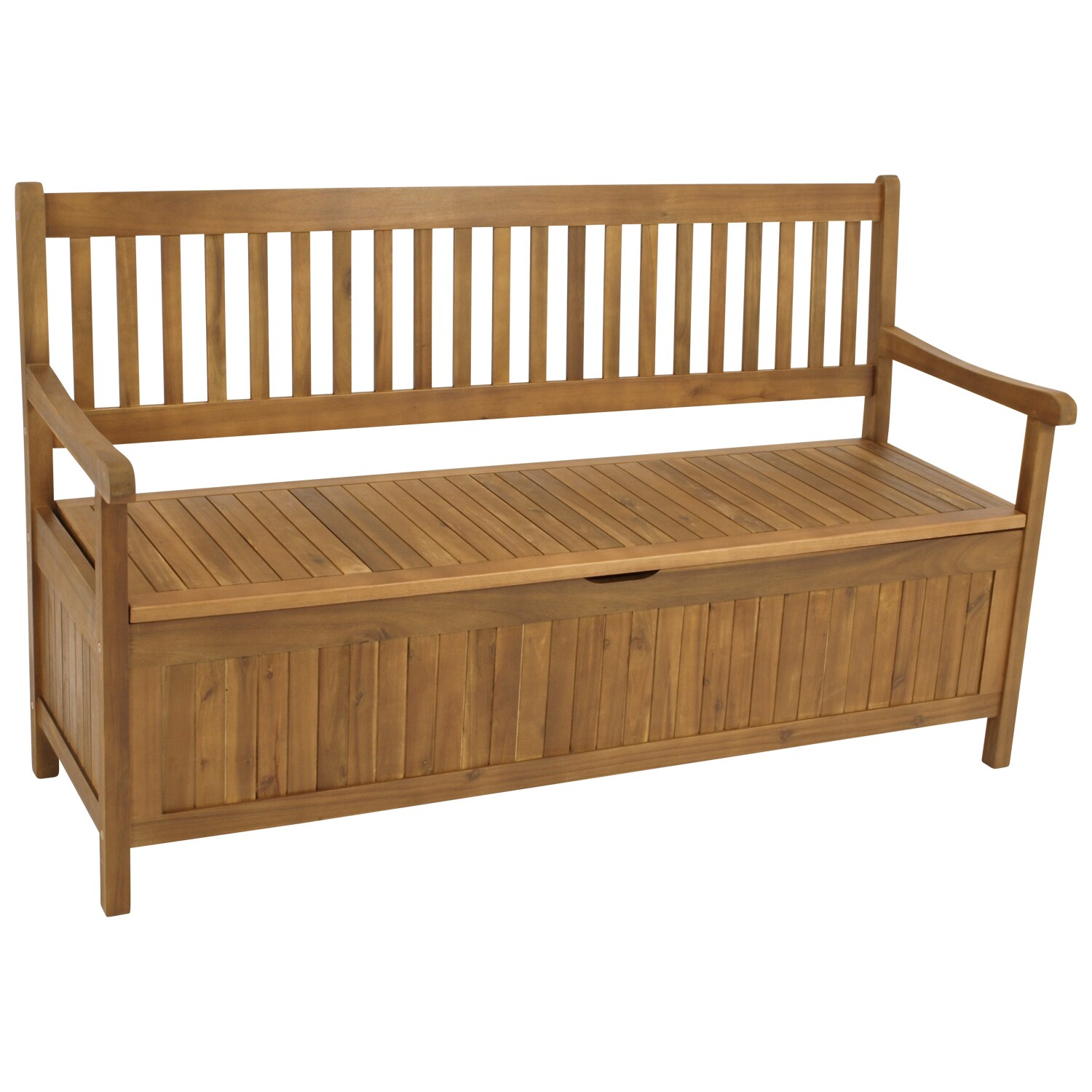 DEGAMO Truhenbank BENITA 3-sizter, Akazie ge&ouml;lt - Bild 1