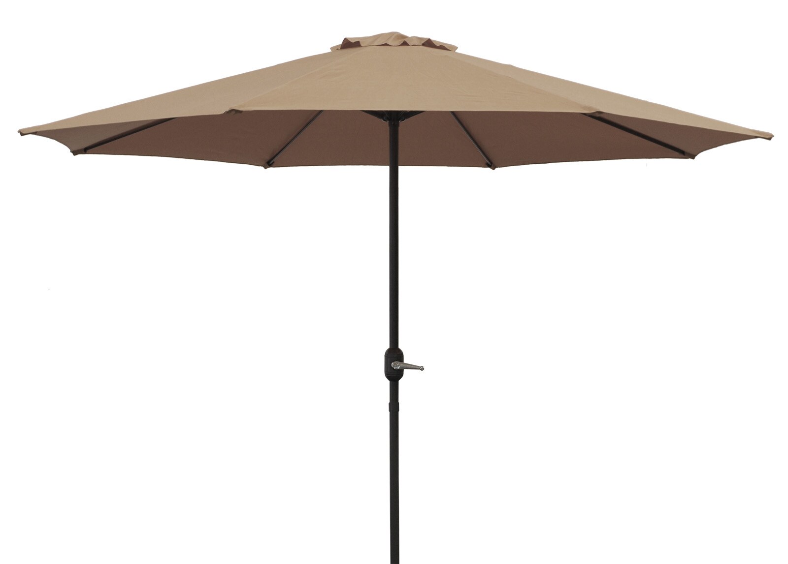 DEGAMO Marktschirm Aluminium 300cm, mit Kurbel, Gestell Aluminium, Material Bezug 100% Polyester, Gewicht 6kg