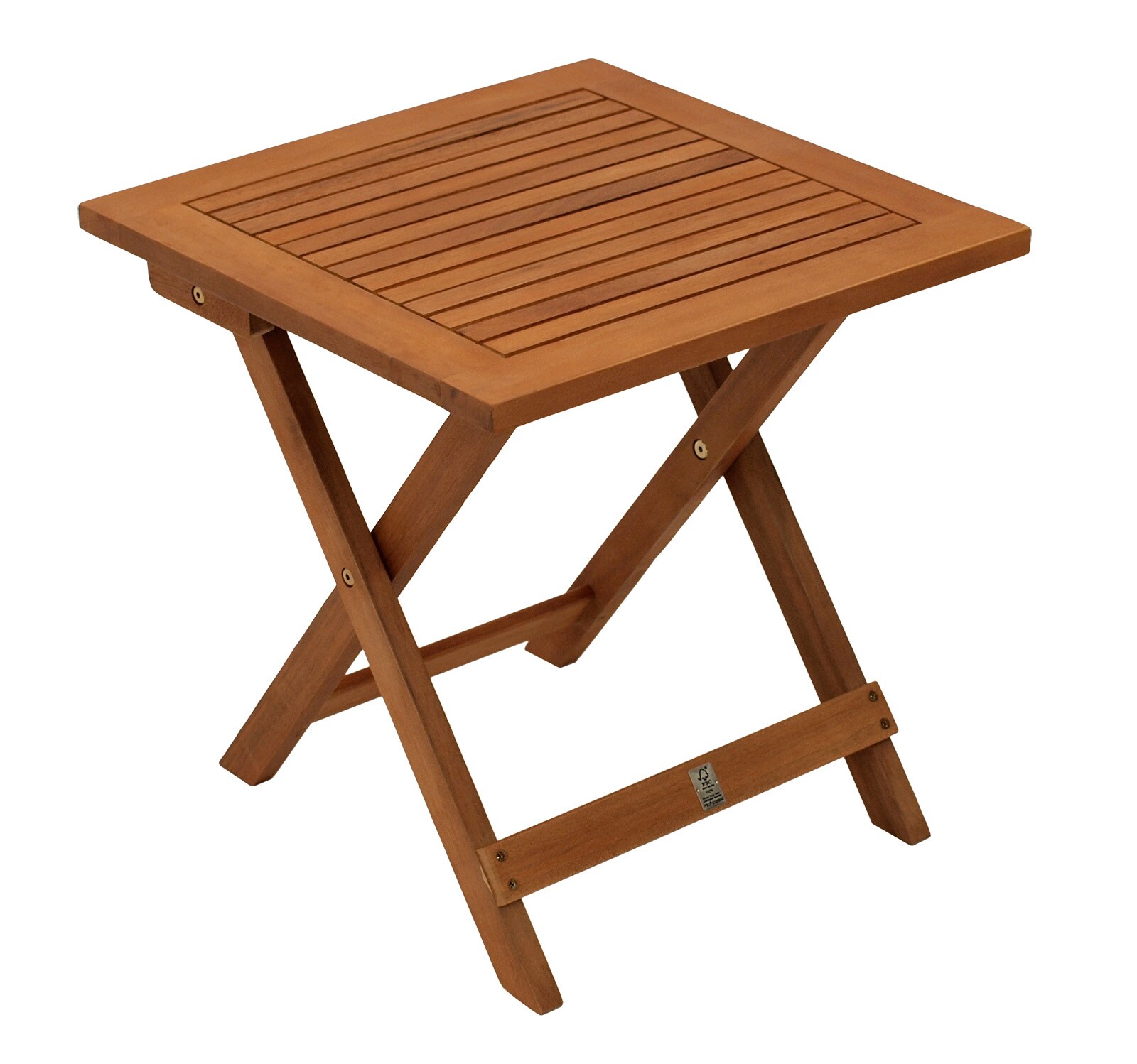DEGAMO Klapp - Beistelltisch JAVA 45x45cm, Akazie ge&ouml;lt - Bild 1