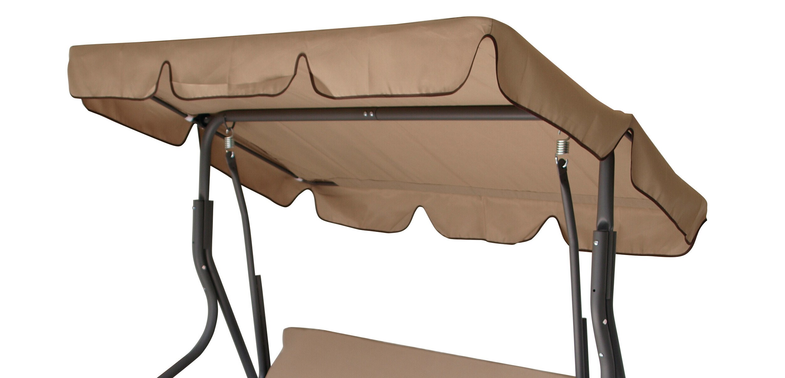 DEGAMO Dachplane f&uuml;r Hollywoodschaukel FLORIDA 170x110cm, cremefarben - Bild 1