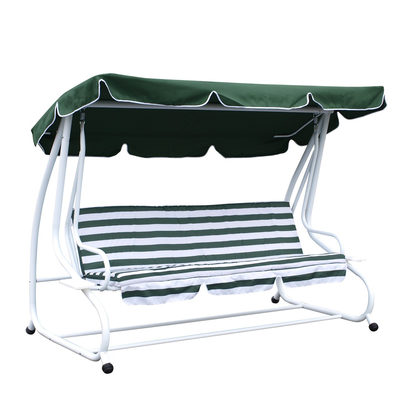 DEGAMO Dachplane für Hollywoodschaukel MIAMI 228x120cm, dunkelgrün | 04050747185108