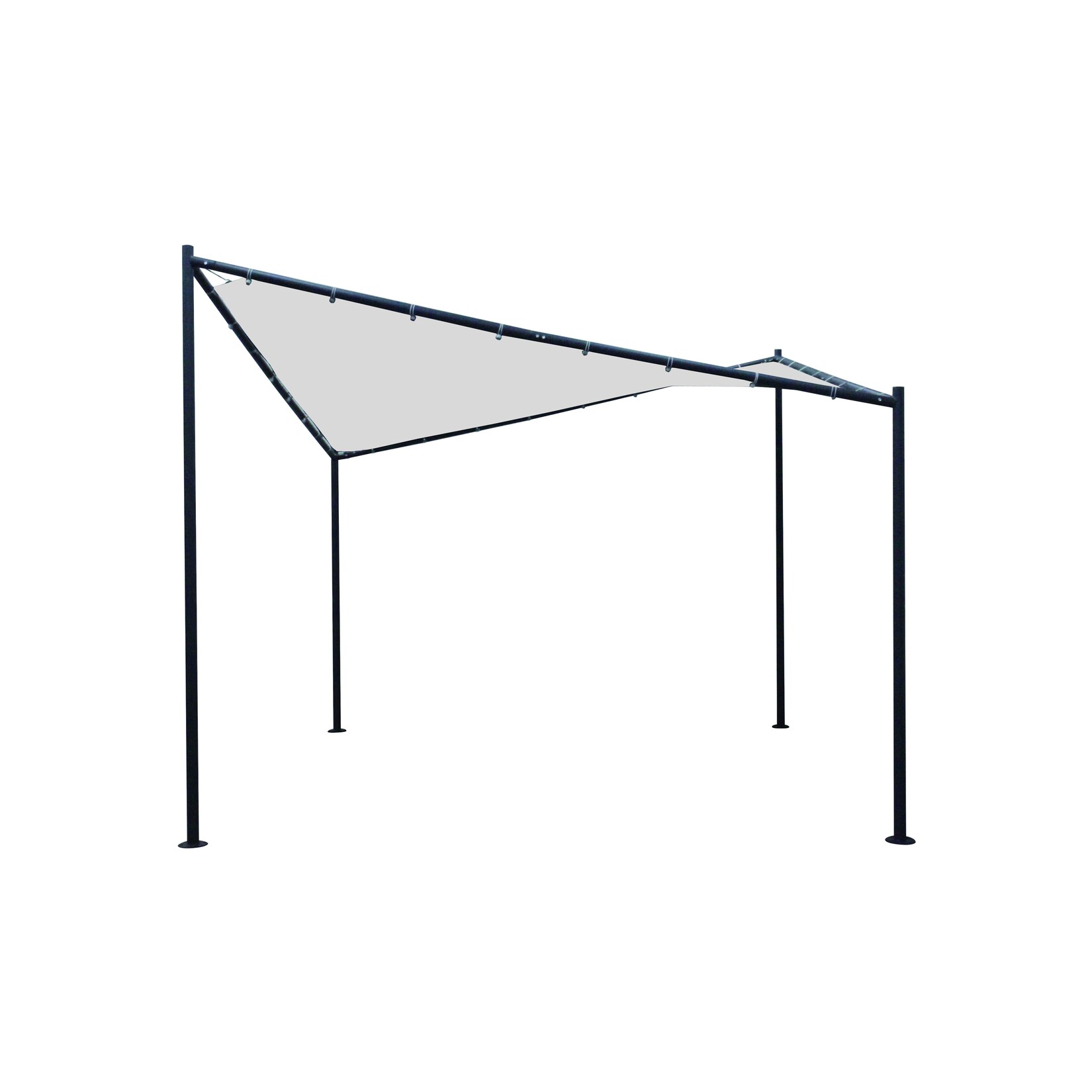 DEGAMO Ersatzdach für Walmdachpavillon ORLANDO 4-eckig, PVC beschichtet weiss | 04050747638116