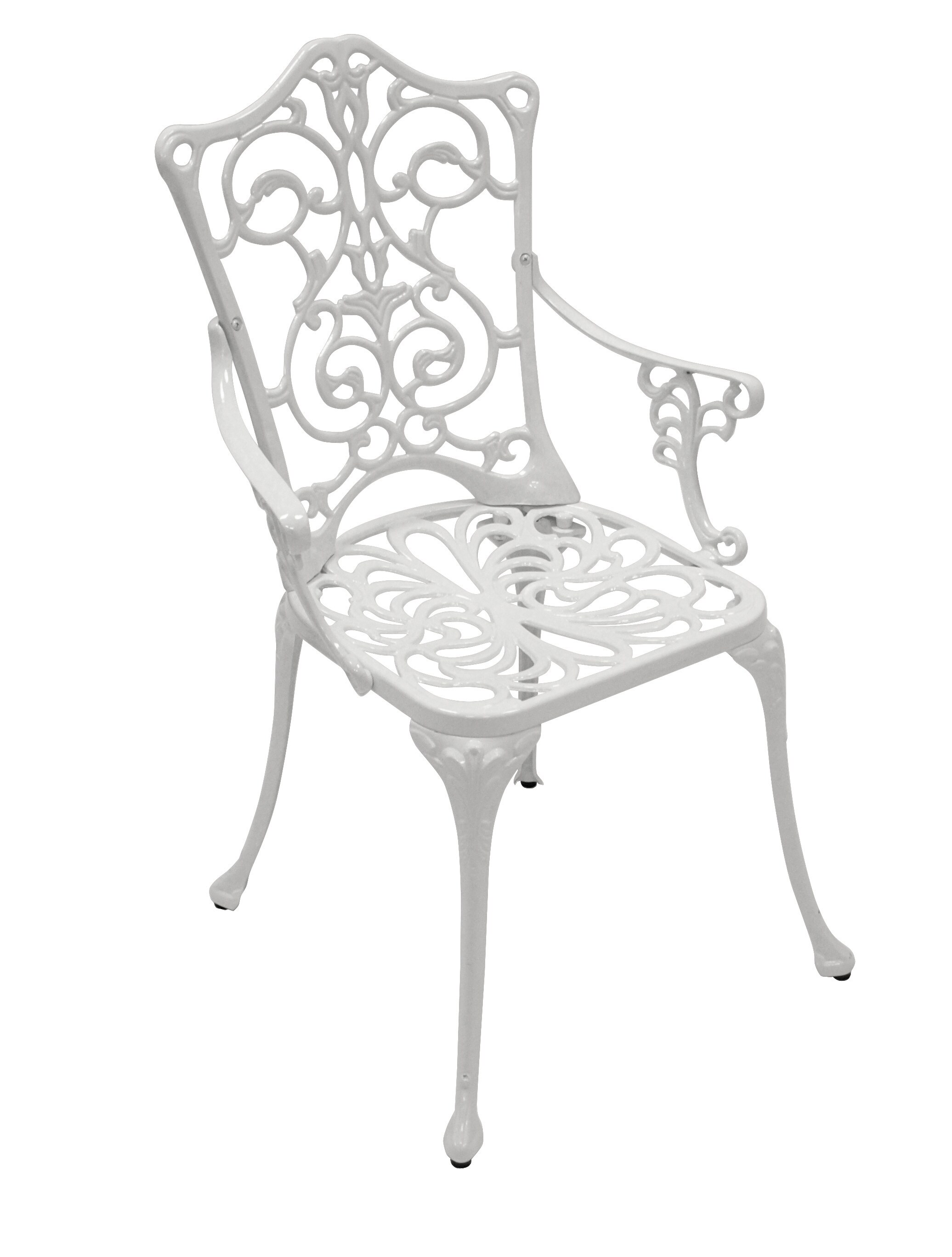 DEGAMO Sessel Jugendstil, Aluguss weiss - Bild 1