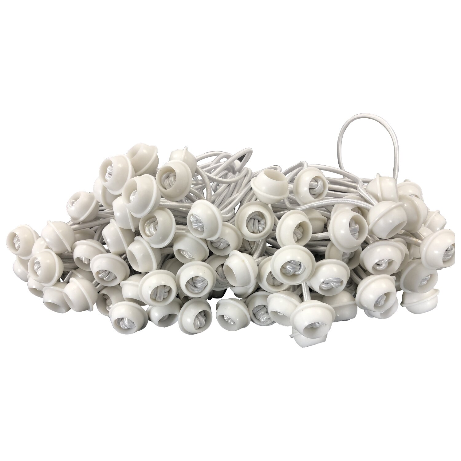 DEGAMO Spanngummi mit Kugel f&uuml;r Zeltplanen, 100 St&uuml;ck - Bild 1