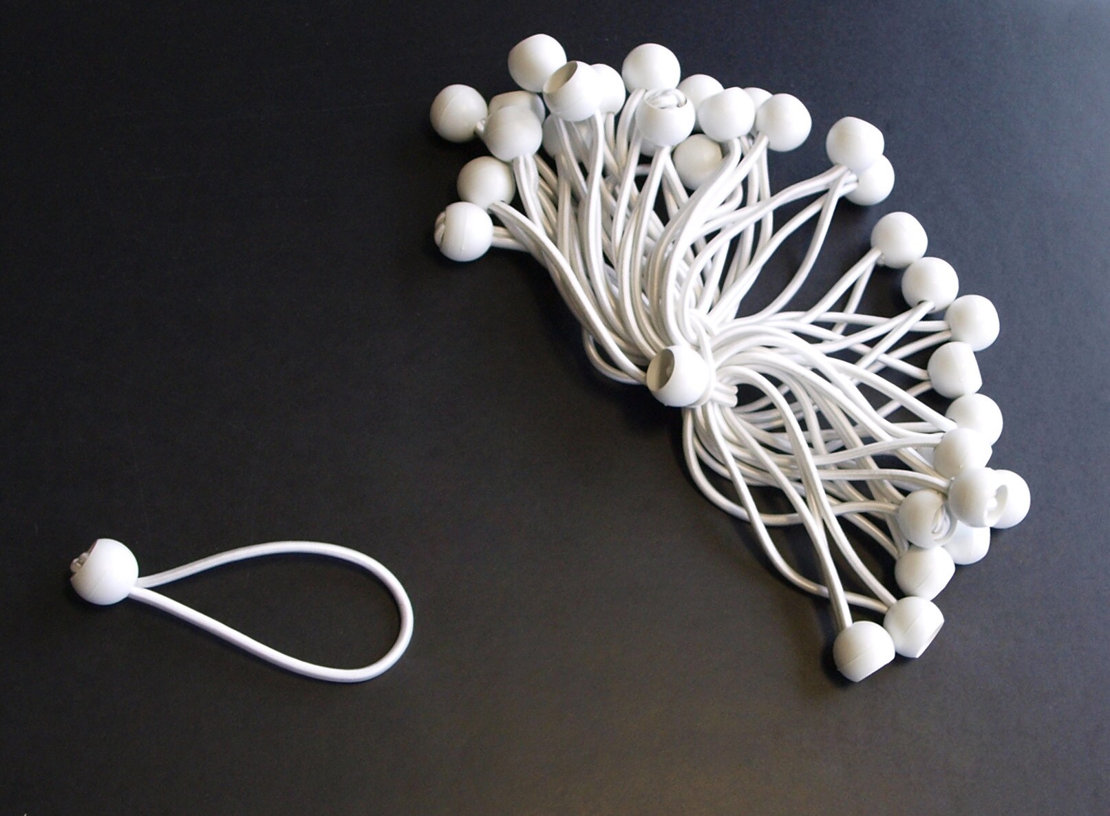 DEGAMO Spanngummi mit Kugel für Zeltplanen, 200 Stück | 04050747621866