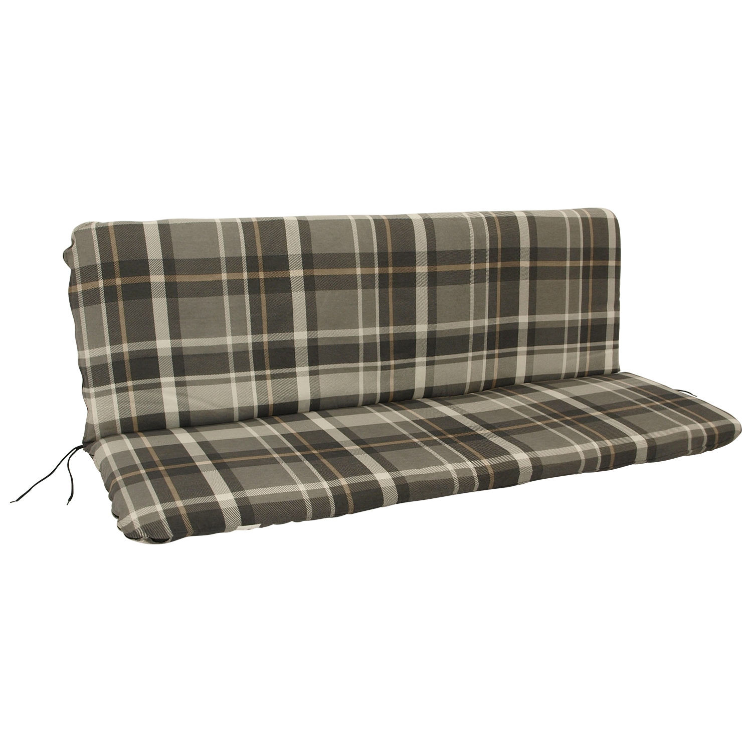 DEGAMO Auflage SEATTLE f&uuml;r Bank 3-sitzer, grau/beige kariert - Bild 1