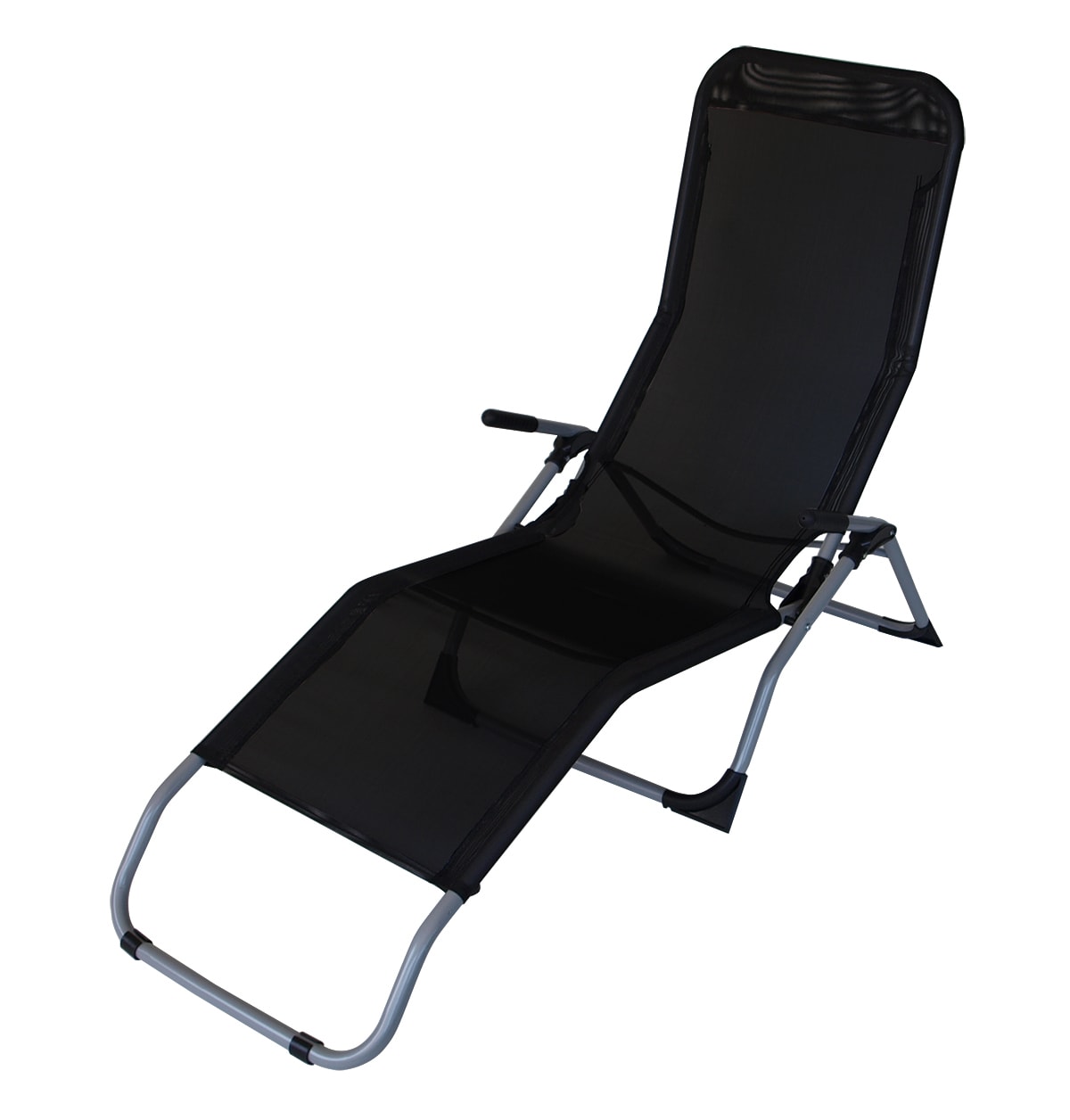 DEGAMO 2x Gesundheitsliege SYLT, Stahl + Kunstgewebe schwarz, faltbar - Bild 1