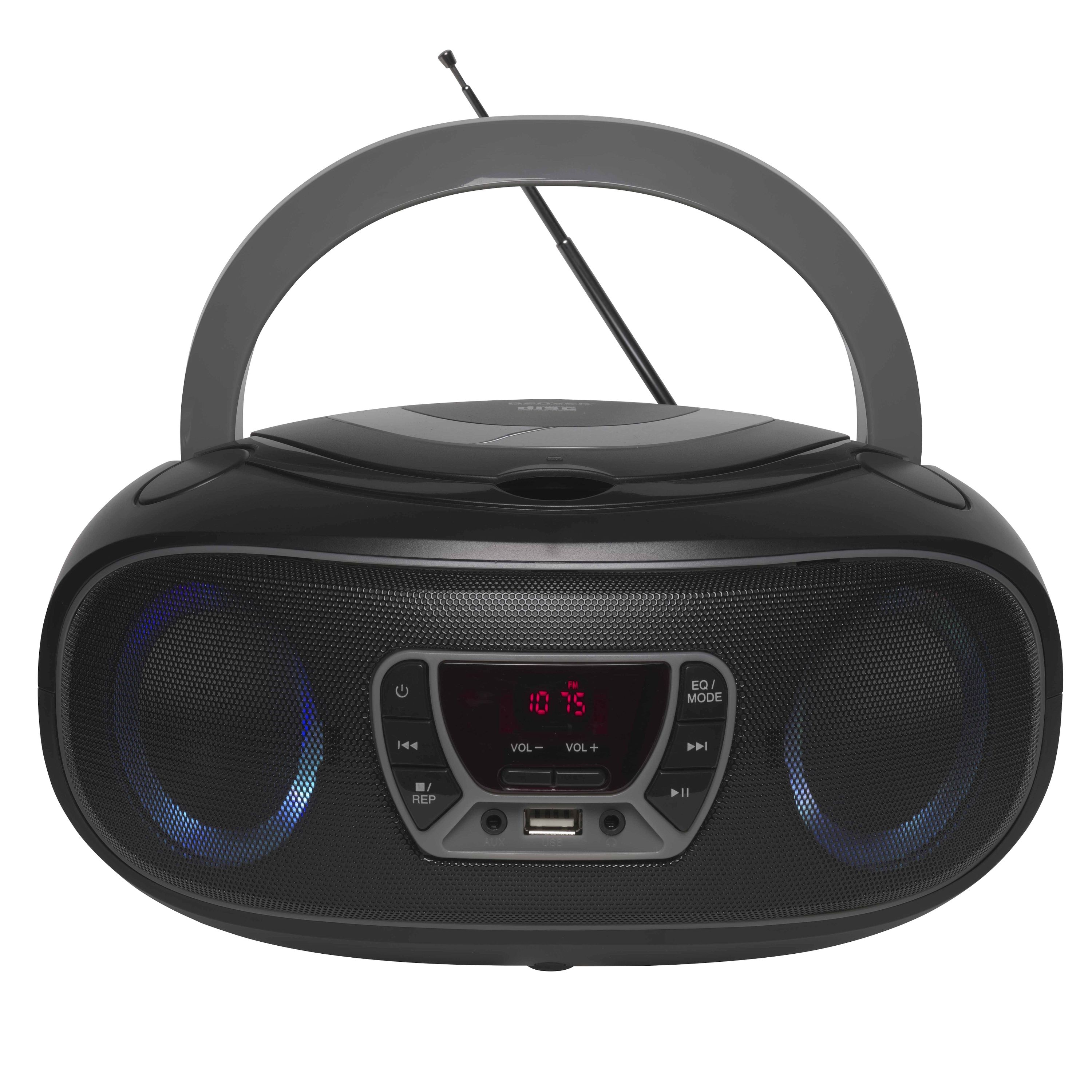 CD-Player mit Discolicht Radio USB Bluetooth MP3 AUX-IN - Bild 1