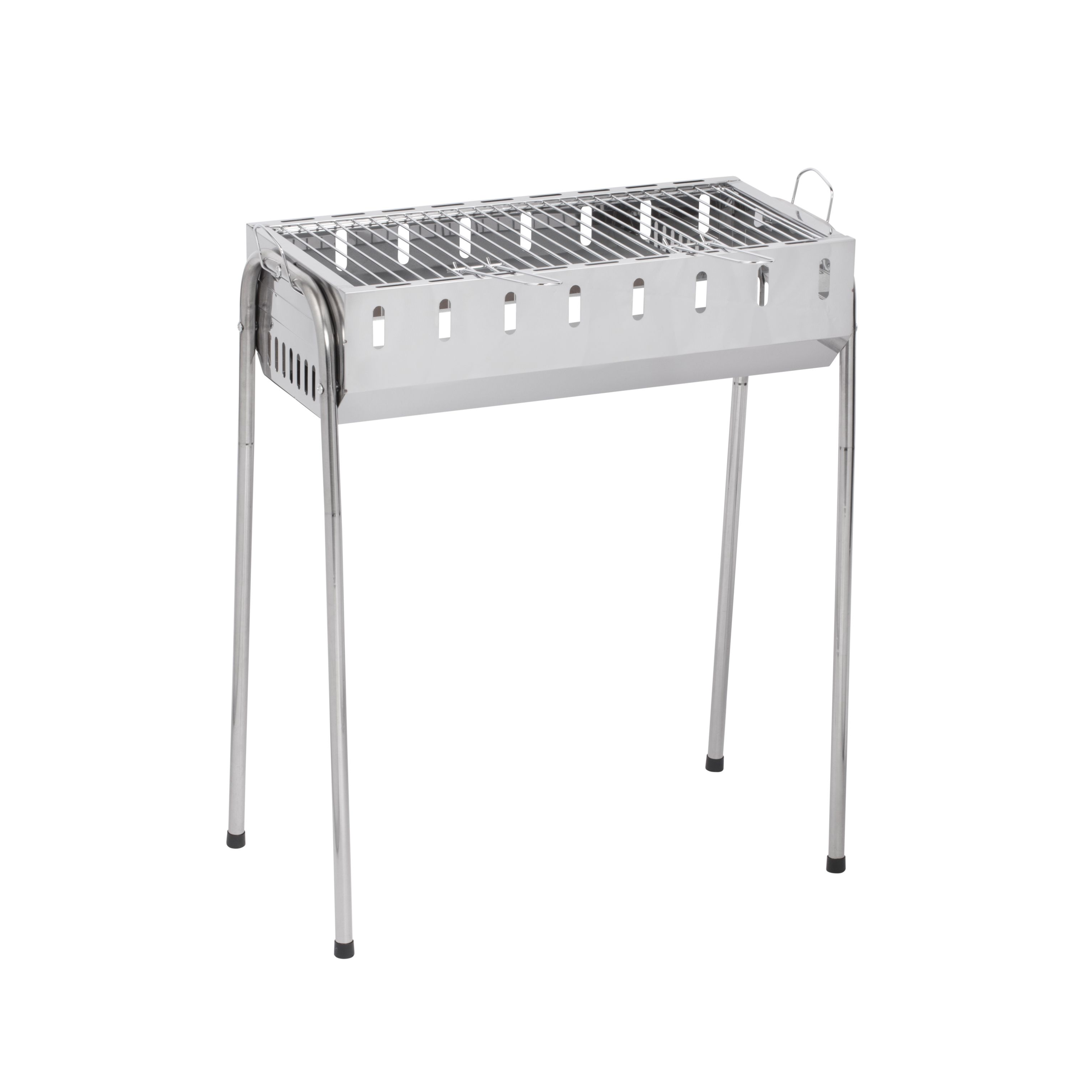 GL&Uuml;HZONE SG 300 - Schaschlik Grill Edelstahl - Mangal, Holzkohlegrill, inkl. 8 Grillspie&szlig;e, Tragbar & Platzsparend - Bild 1