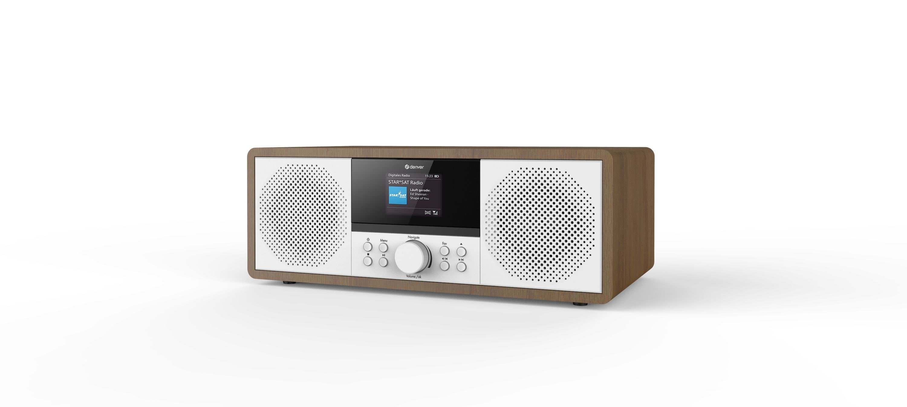 Internetradio DAB+ FM Radio Stereoanlage CD Bluetooth AUX USB Denver MIR-270DW - Bild 1