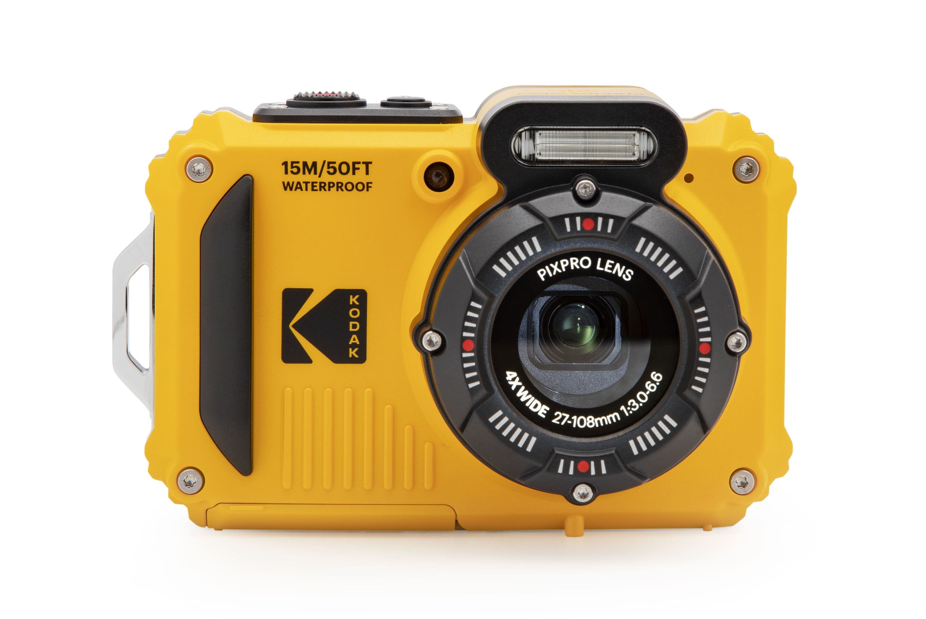 Kodak Pixpro WPZ2 Digitalkamera gelb- 16MP, 1080p HD Video, 4-fach optischer Zoom, Wasserdicht bis 15m, Sto&szlig;fest, Wi-Fi, Lithium-Ionen-Akkui - Bild 1
