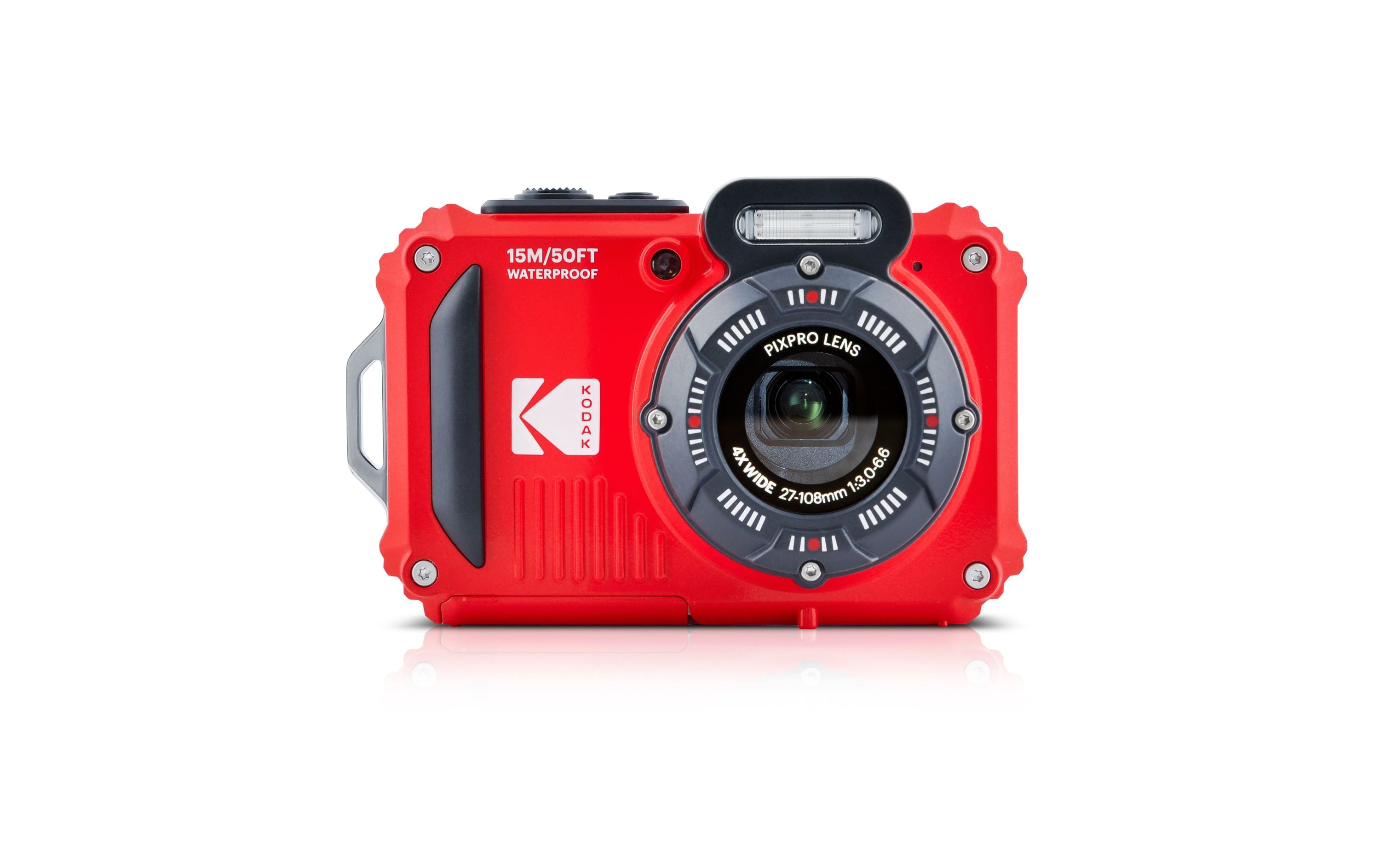 Kodak Pixpro WPZ2 Digitalkamera rot-16MP, 1080p HD Video, 4-fach optischer Zoom 