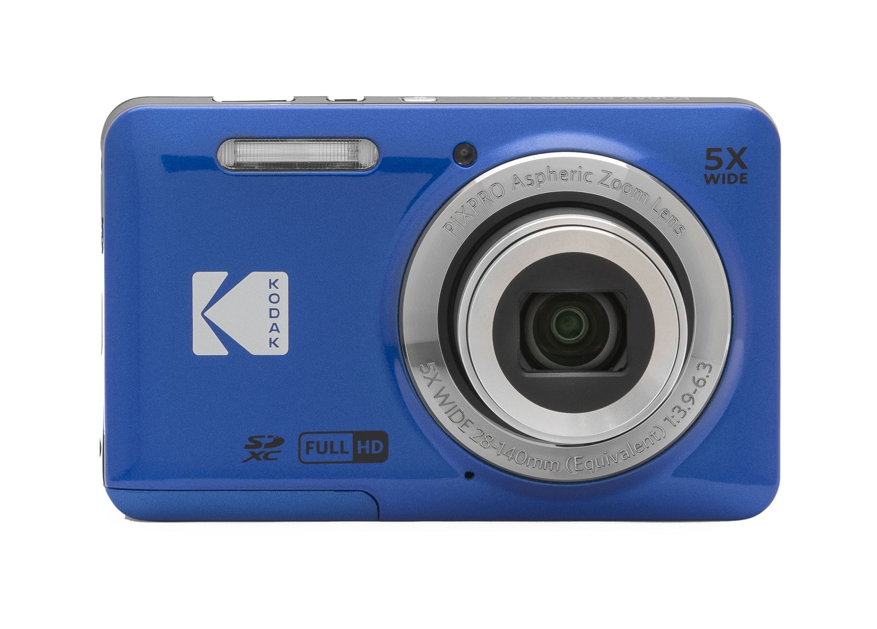 Kodak PIXPRO FZ55 blau - Digitalkamera 16 MP mit 5x optischem Zoom - 27mm Weitwinkelobjektiv, 1080p Full HD-Video - Bild 1