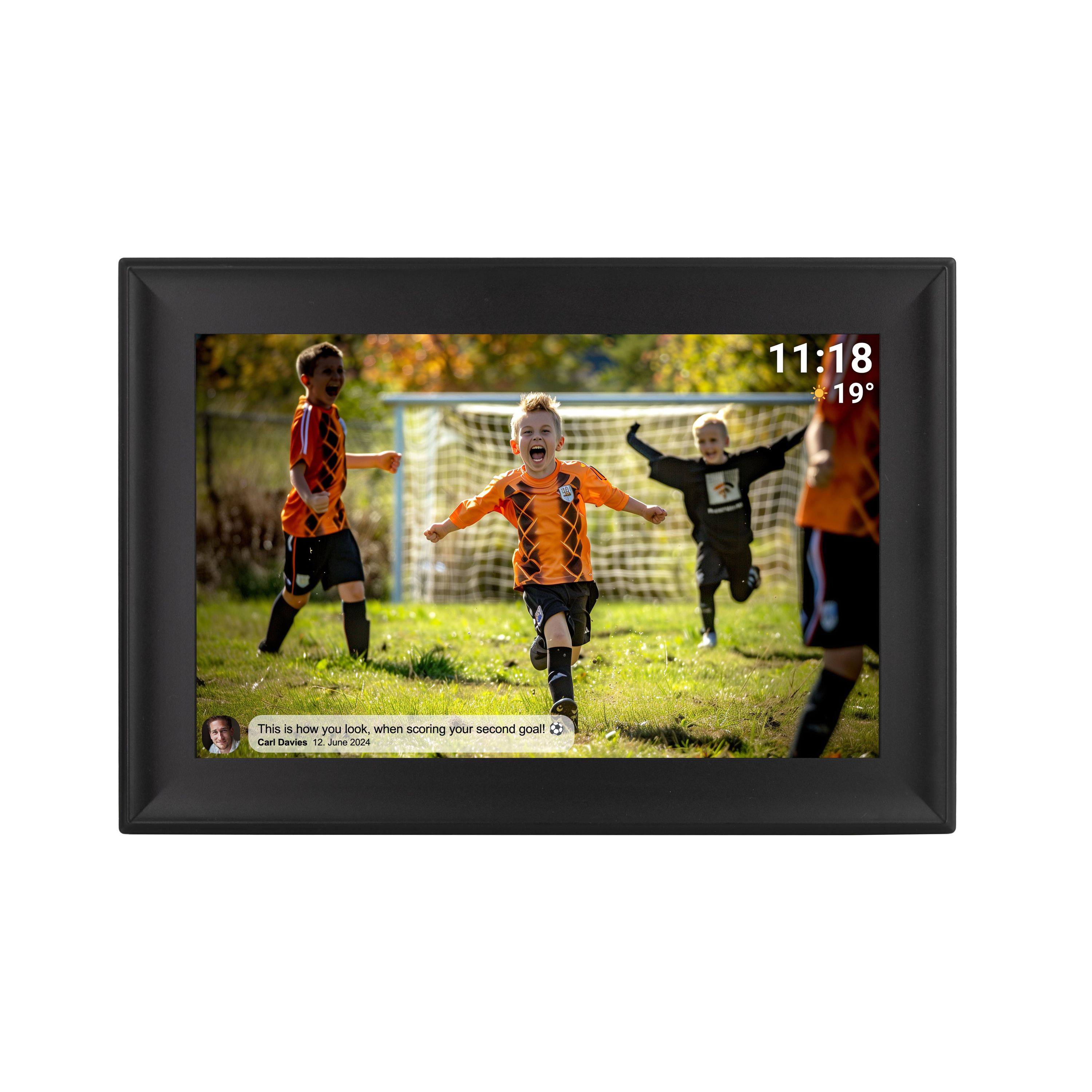 Denver PFF-1080B | 10,1&rdquo; Digitaler Bilderrahmen | 16 GB | IPS-Touchscreen | Wi-Fi Bilderrahmen | Frameo - Bild 1
