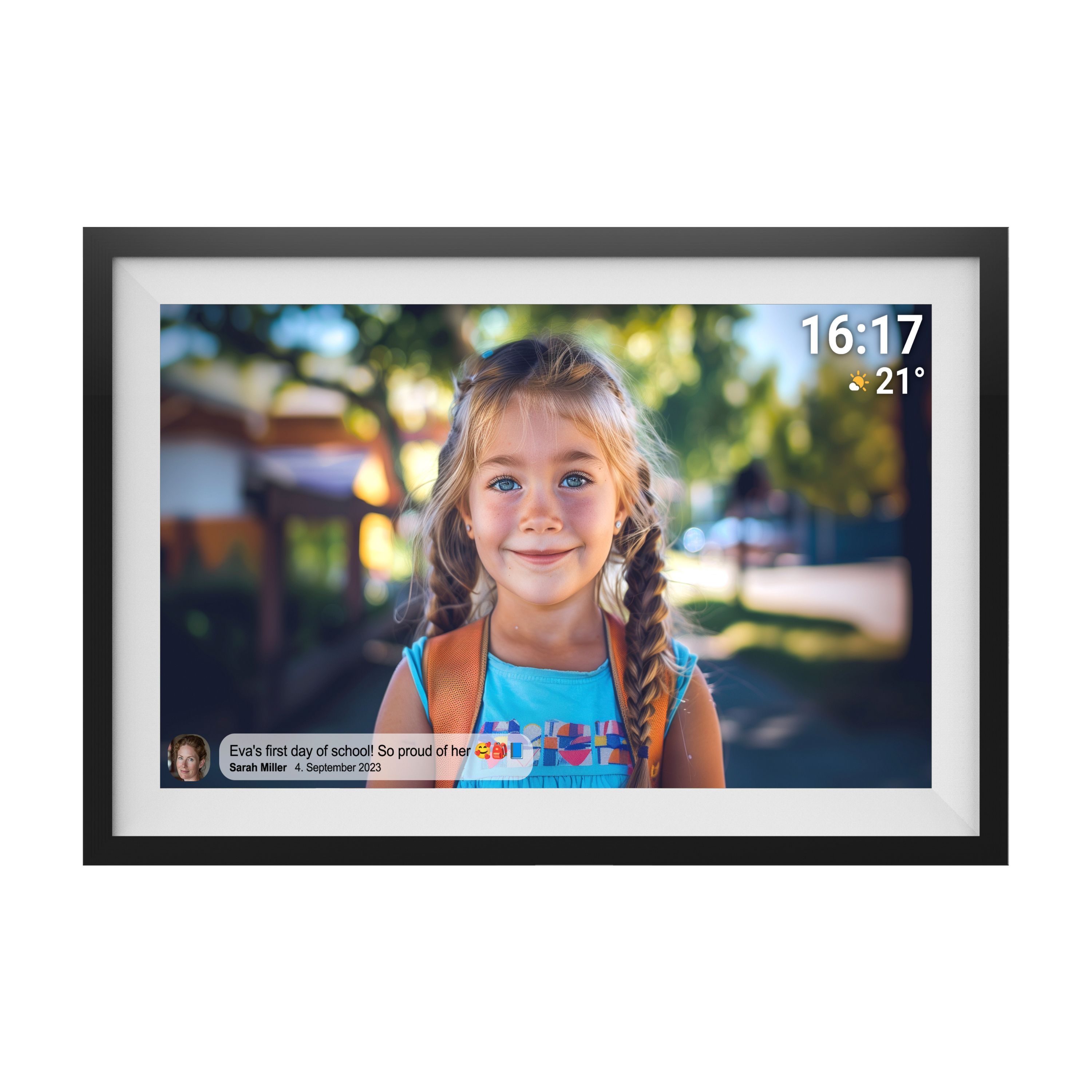 Denver PFF-1516 15,6'' Digitaler Bilderrahmen | IPS-Touchscreen | 16 GB Speicher & FRAMEO - Bild 1