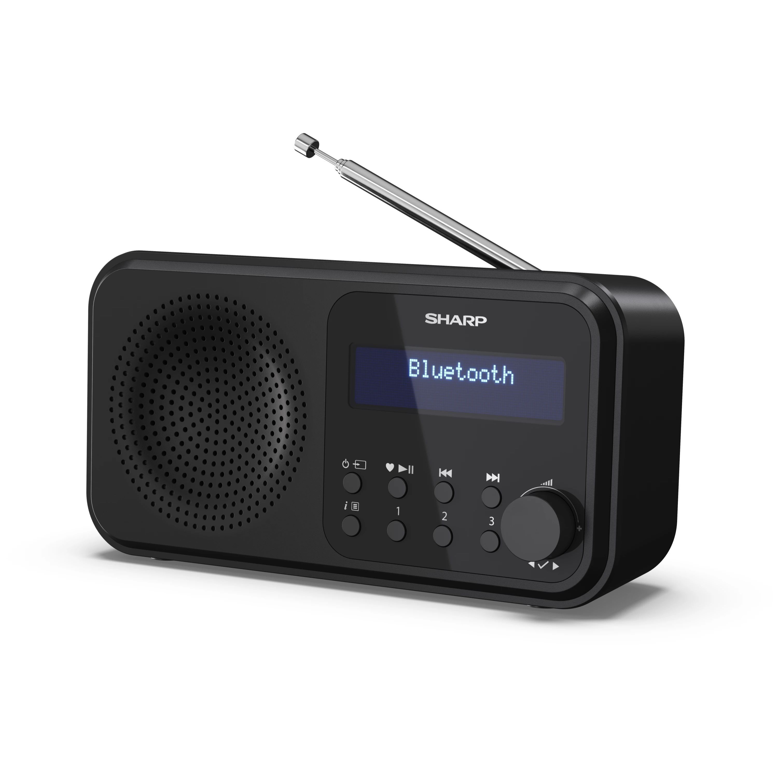 SHARP DR-P420BK &ndash; Tragbares Digitalradio mit DAB+/FM & Bluetooth &ndash; 20 Senderspeicher, USB- oder Batteriebetrieb - Bild 1