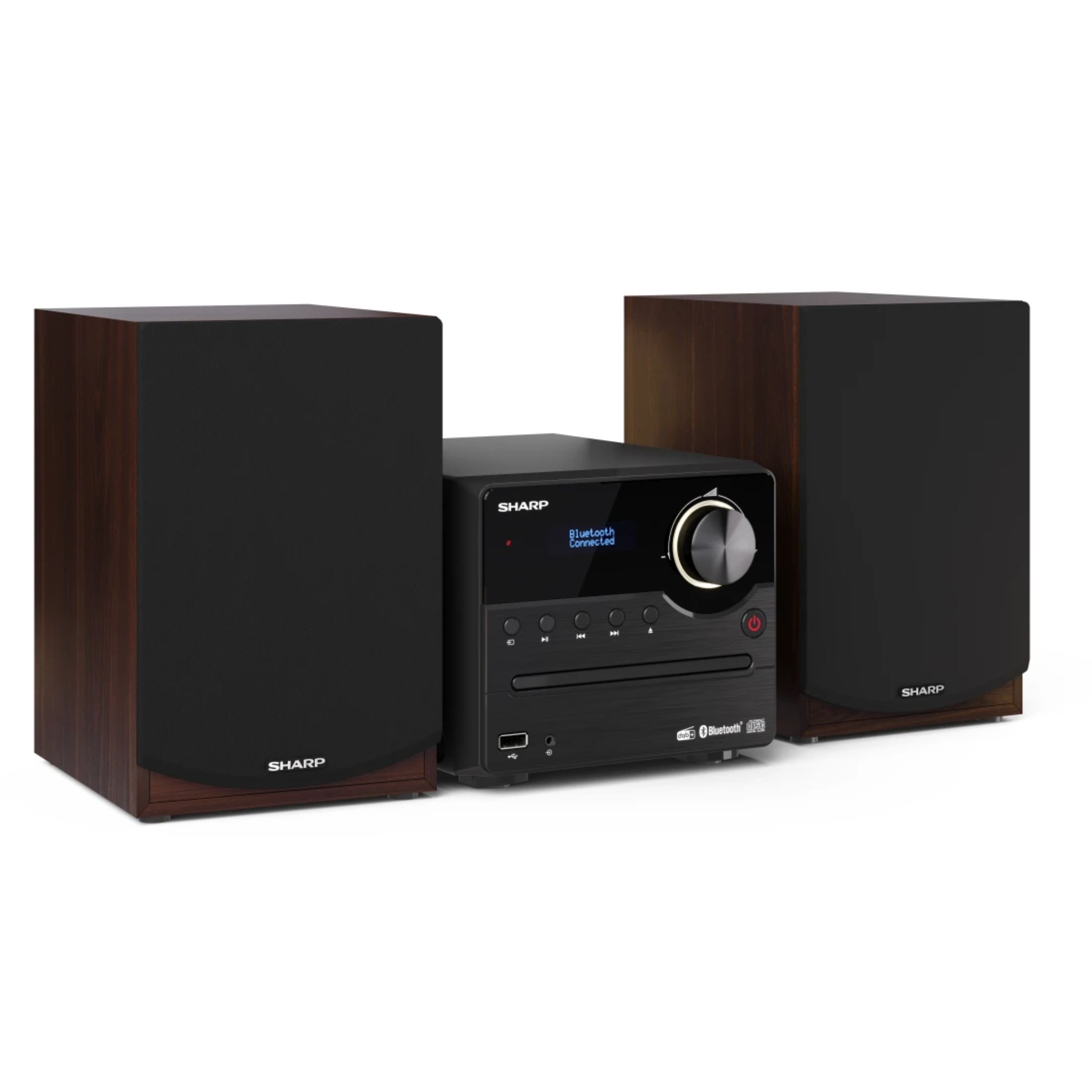SHARP XL-B517D(BR) - Hi-Fi Kompaktanlage mit DAB+/FM -  Bluetooth 5.0, CD-Player & USB-Wiedergabe, 60 Senderspeicher - Bild 1
