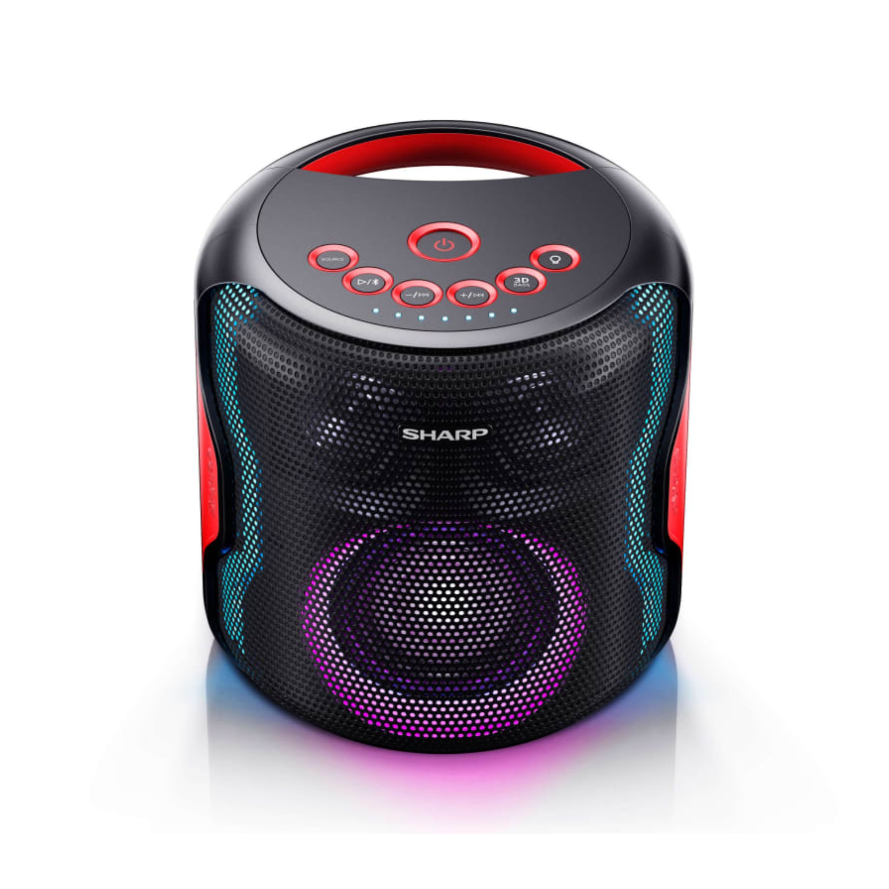 SHARP PS-921BK - 2.1 Bluetooth Party Lautsprecher - 130W Spitzenleistung, Spritzwassergesch&uuml;tzt, Tragbar mit Akku - Bild 1