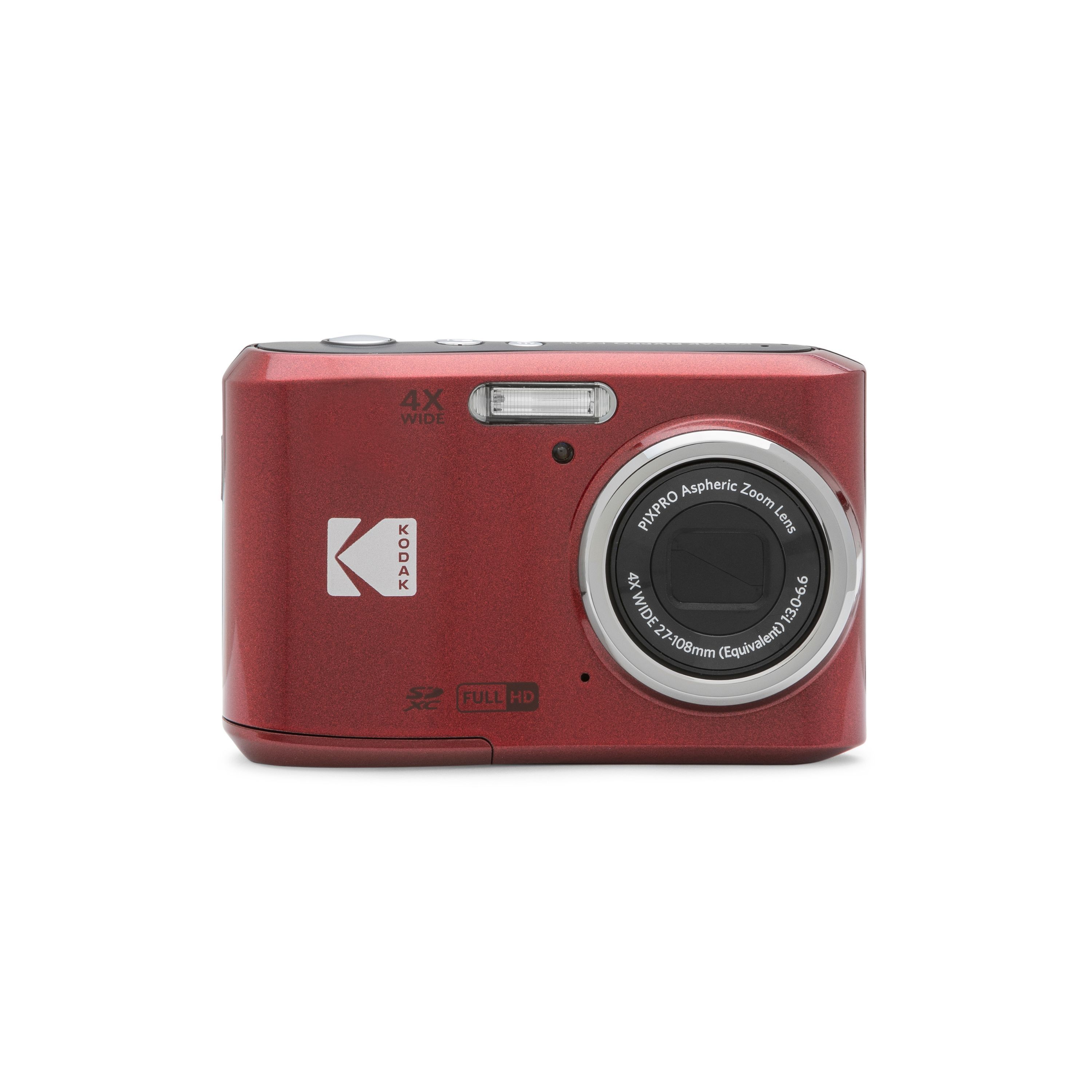 Kodak PIXPRO FZ45 Rot - Kompaktdigitalkamera 16 MP mit 4x optischem Zoom - 27mm Weitwinkelobjektiv, 1080p Full HD-Video - Bild 1