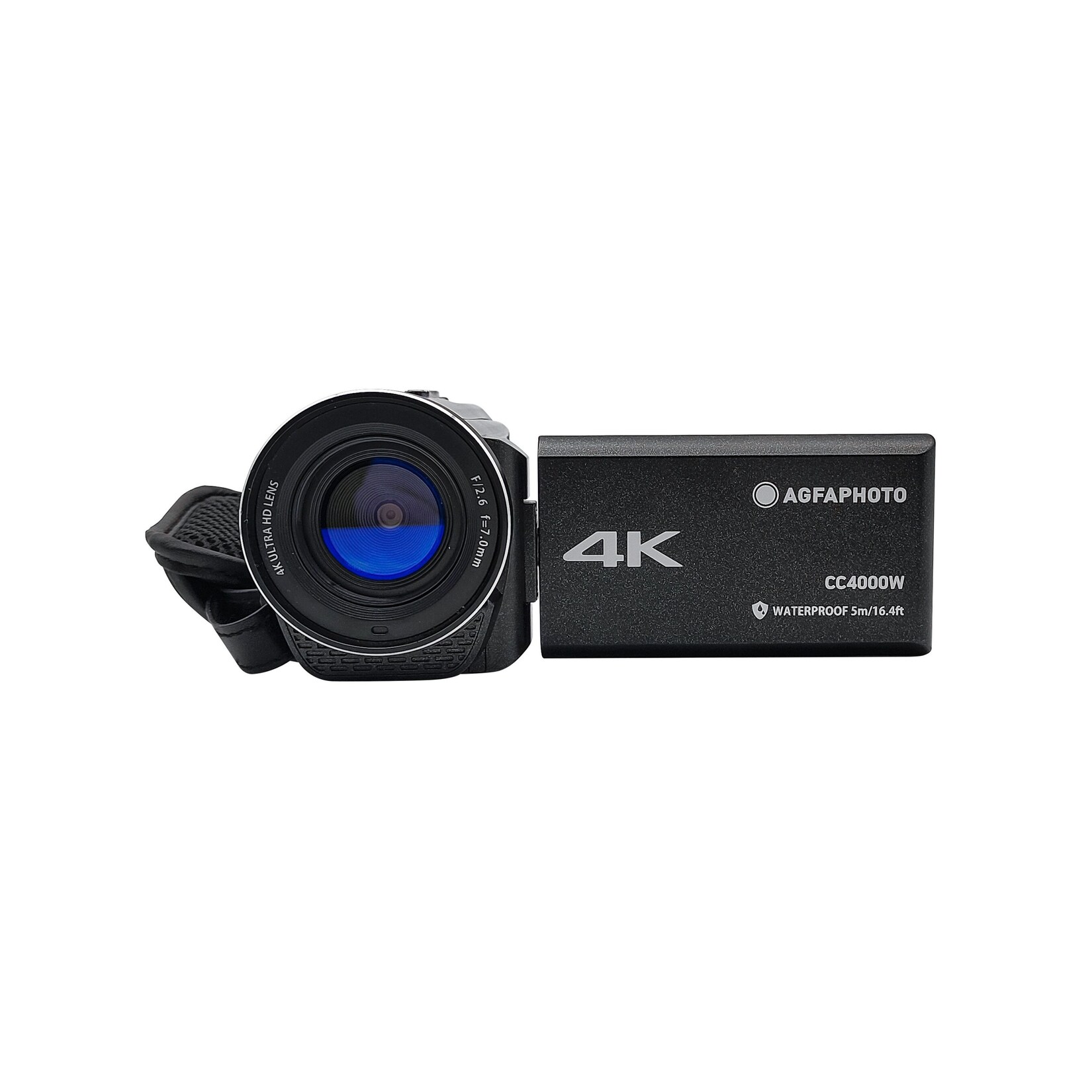 AgfaPhoto Realimove CC4000W – Digitalkamera, 4K Camcorder, 24 MP – wasserdicht bis 5 m, 18x Digitalzoom, 3″ Display | 03760265545209