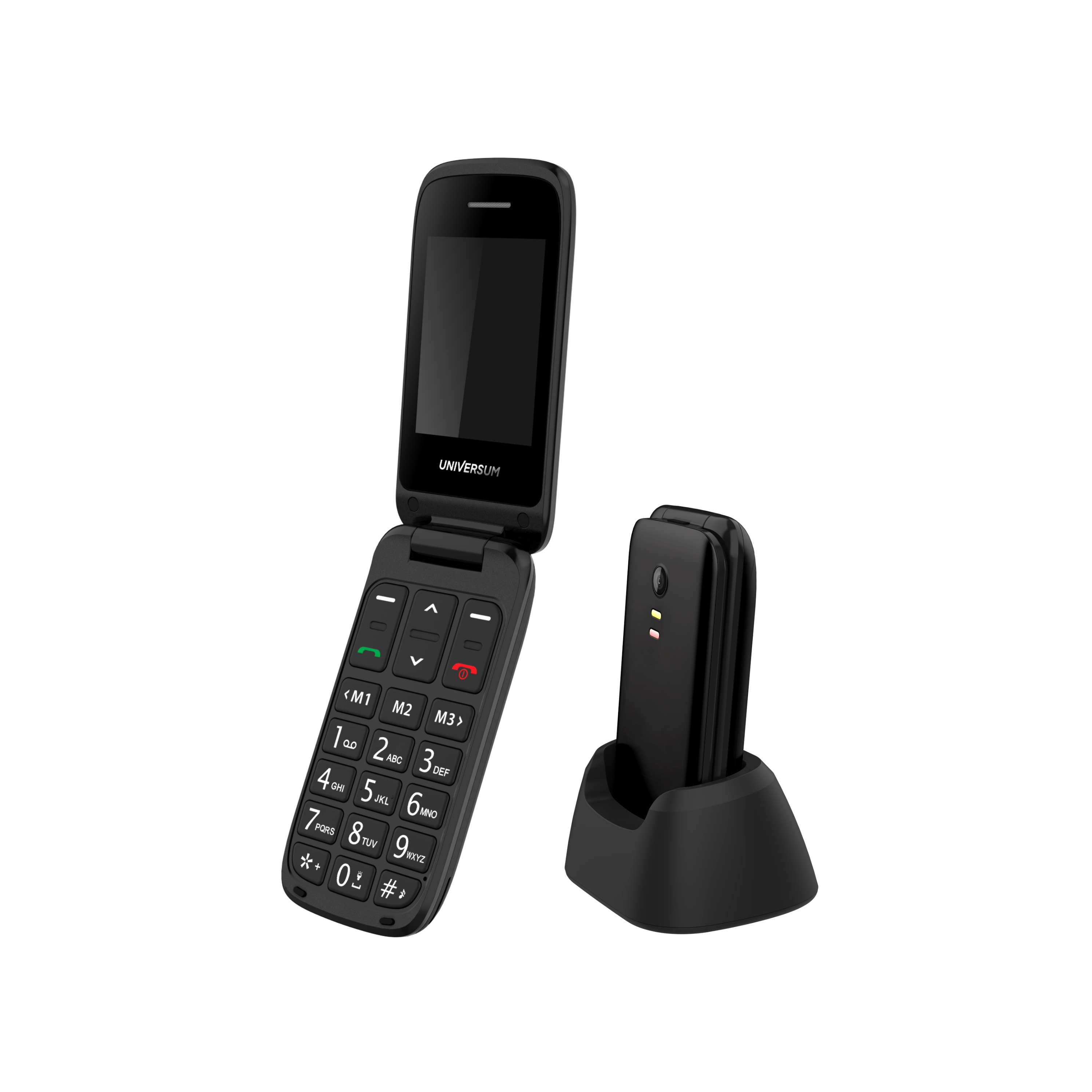 UNIVERSUM MP400-C - Klapphandy f&uuml;r Senioren ohne Vertrag mit gro&szlig;en Tasten - Notruftaste, gro&szlig;es Display, 1000mAh Akku - Bild 1