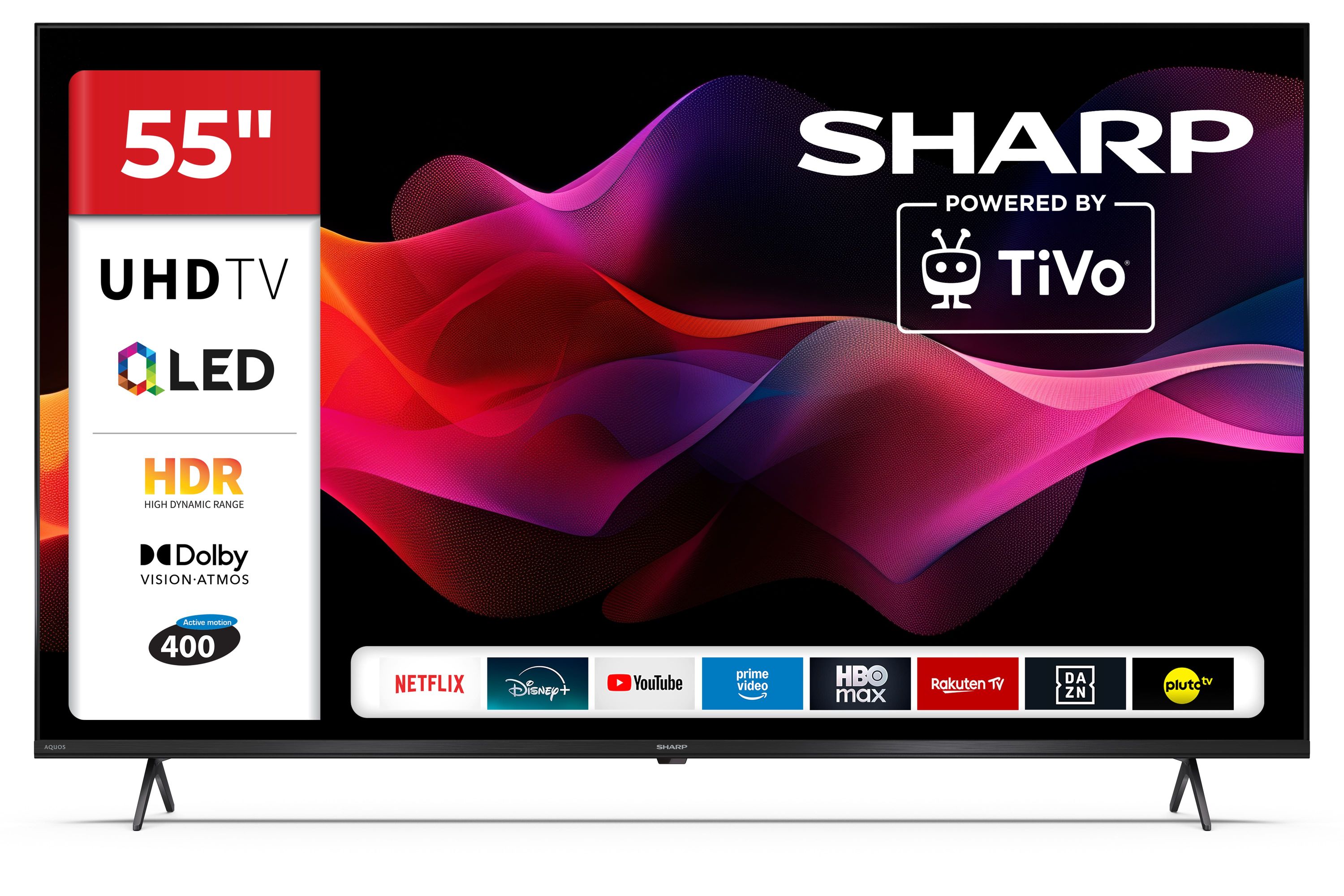 Sharp 55HM5245E 55 Zoll QLED 4K Fernseher TiVo Smart TV Dolby Vision Atmos Triple Tuner - Bild 1