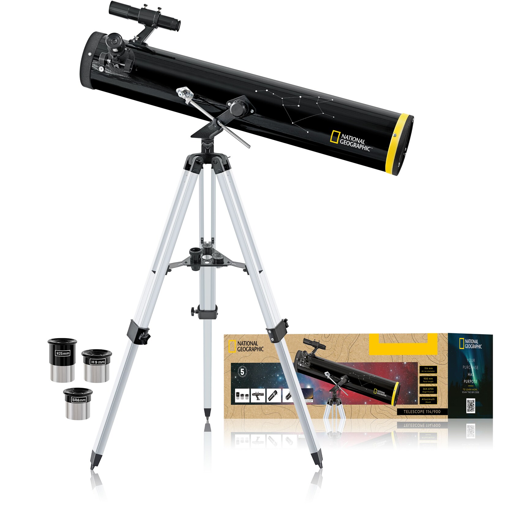 NATIONAL GEOGRAPHIC 114/900 Reflektor Teleskop AZ | 04007922201528