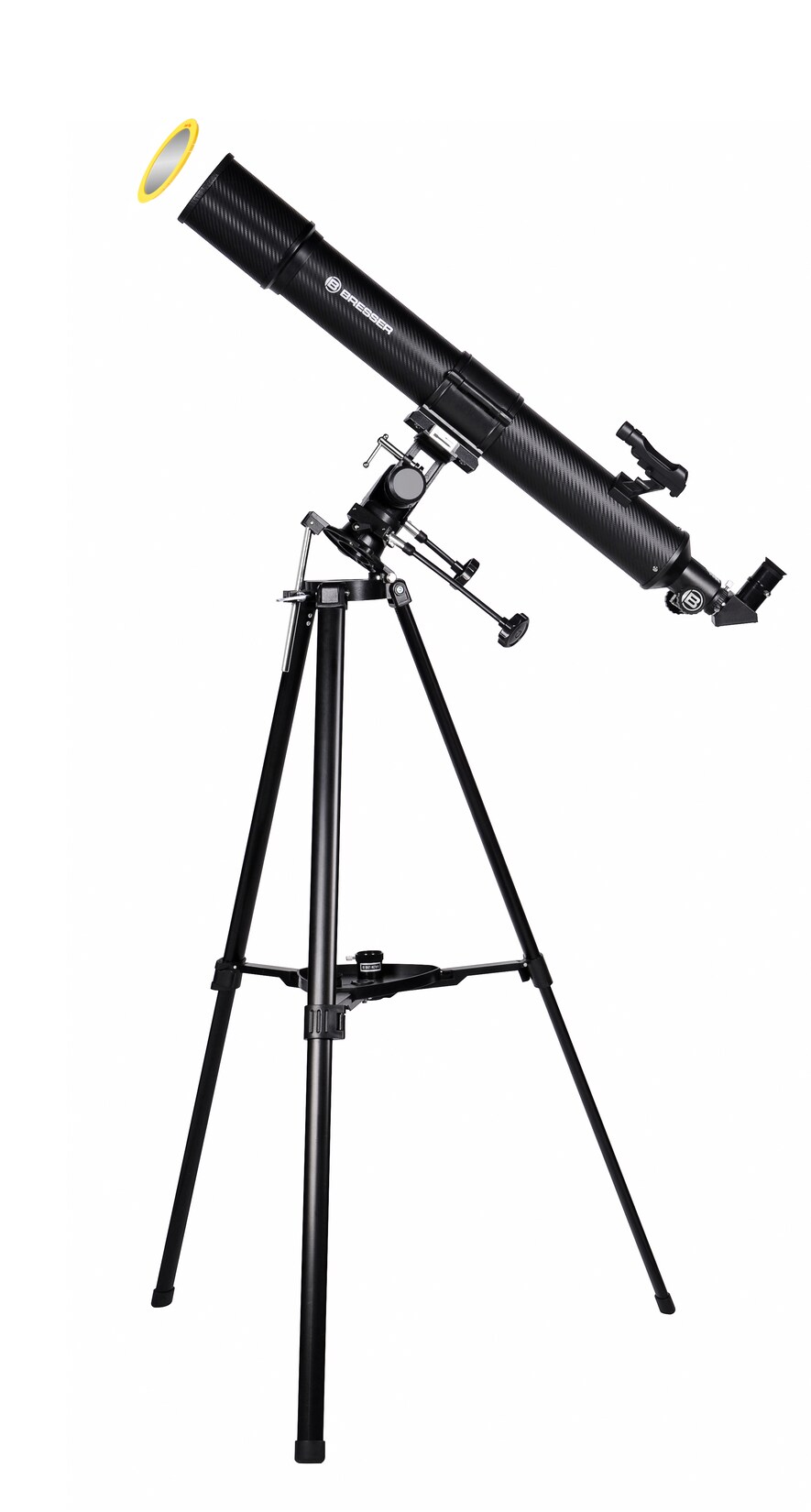 BRESSER Taurus 90/900 MPM Linsenteleskop mit Smartphone-Adapter & Sonnenfilter | 04007922010328