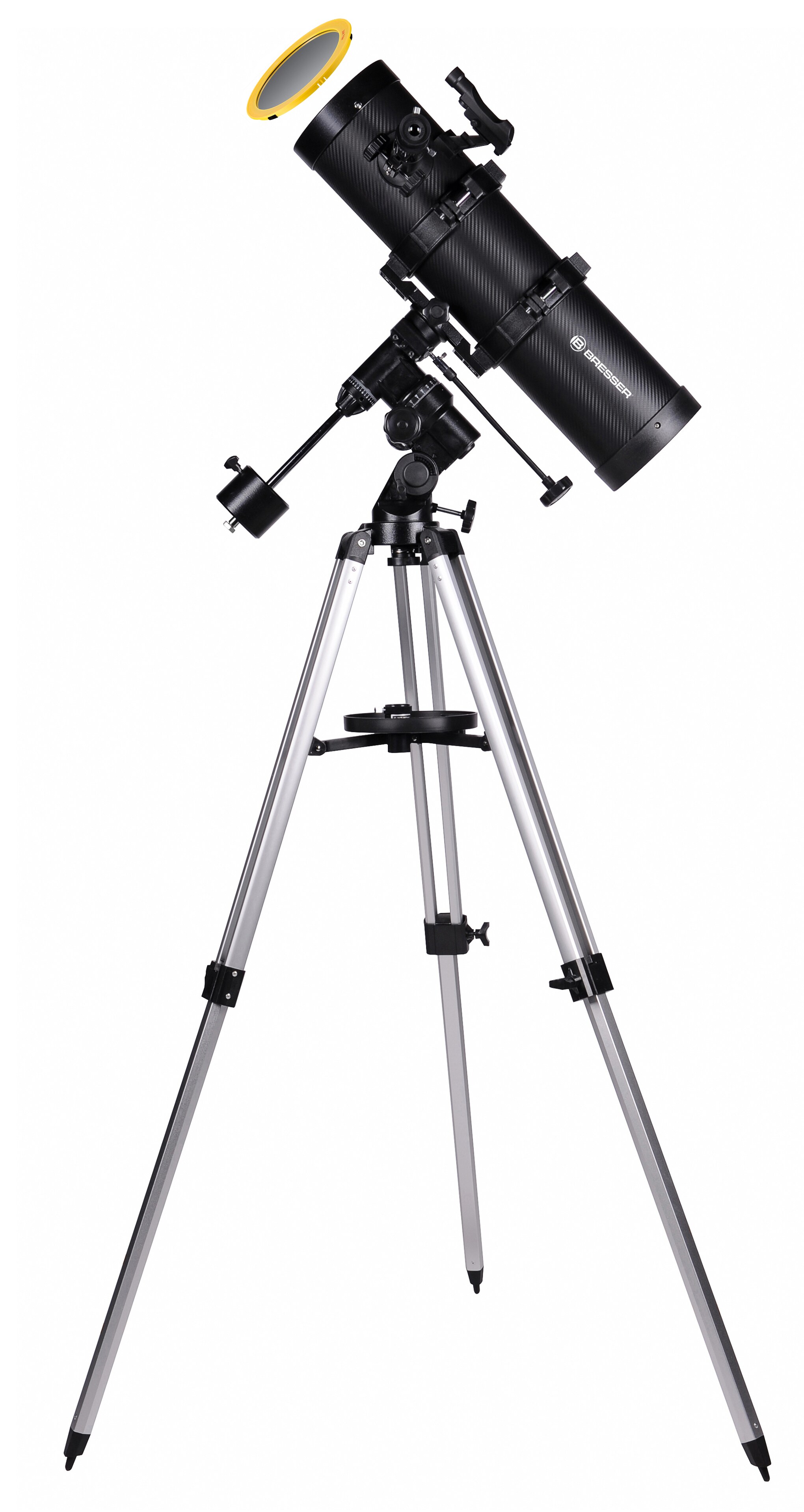 BRESSER Spica-I 130/650 EQ3 Spiegelteleskop mit Smartphone-Adapter & Sonnenfilter - Bild 1