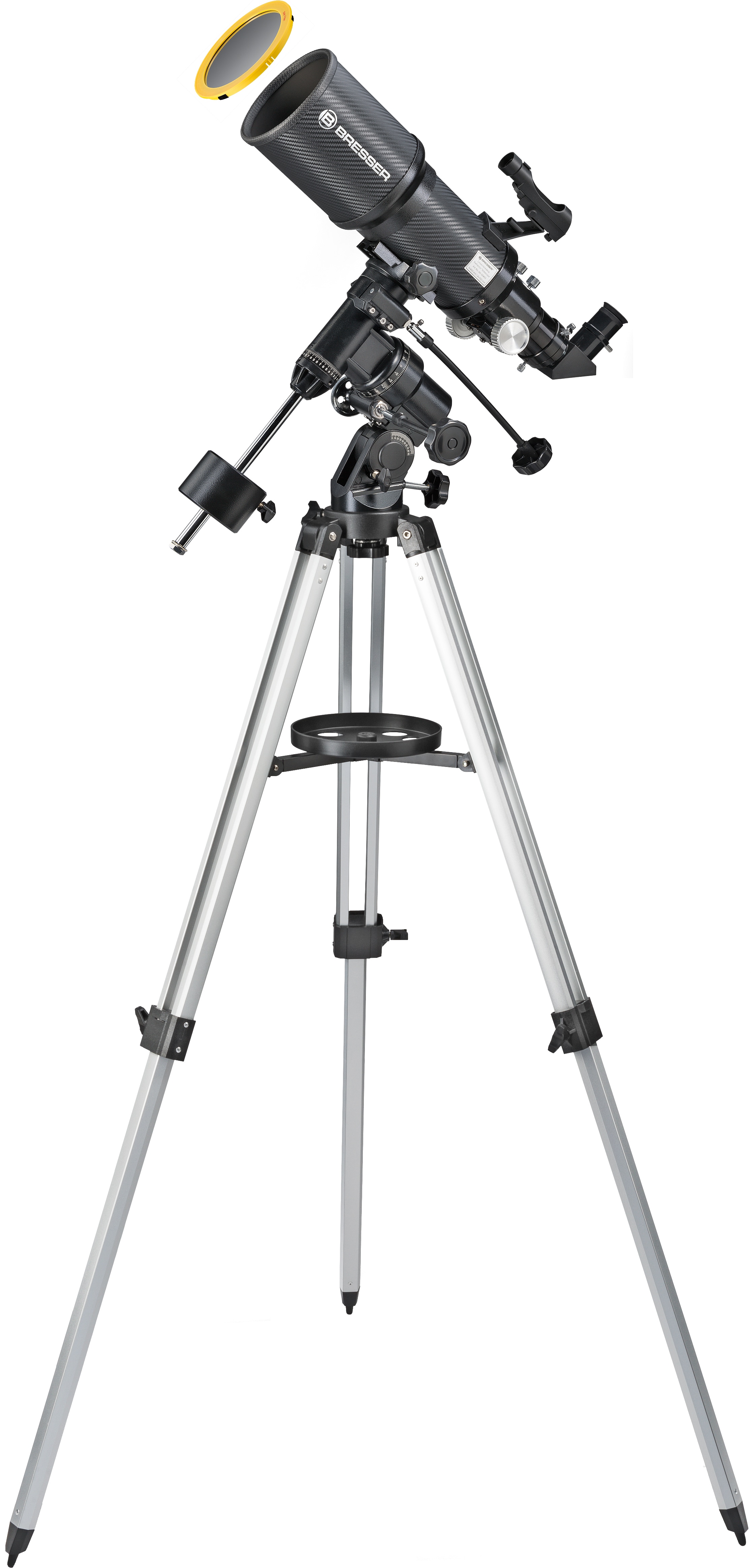 BRESSER Polaris-I 102/460 EQ3 Linsenteleskop mit Smartphone-Adapter & Sonnenfilter - Bild 1