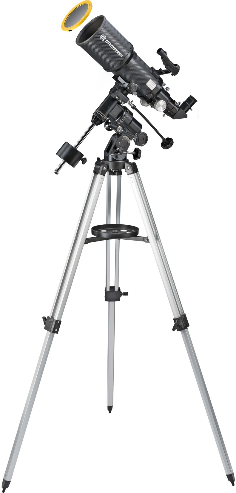 BRESSER Polaris-I 102/460 EQ3 Linsenteleskop mit Smartphone-Adapter & Sonnenfilter | 04007922058849