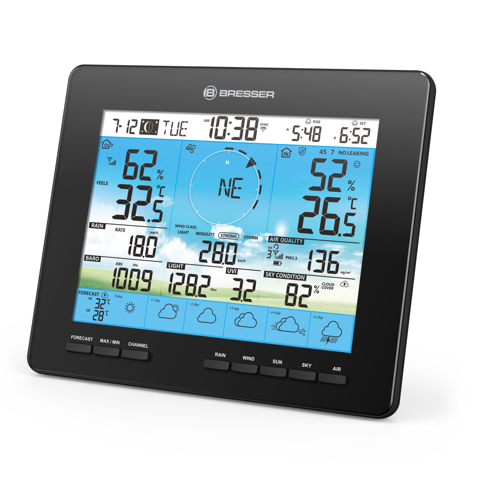 BRESSER zusätzliche / Ersatz-Basisstation für 7003210 6-Tage 4CAST Wetterstation | 04007922071954